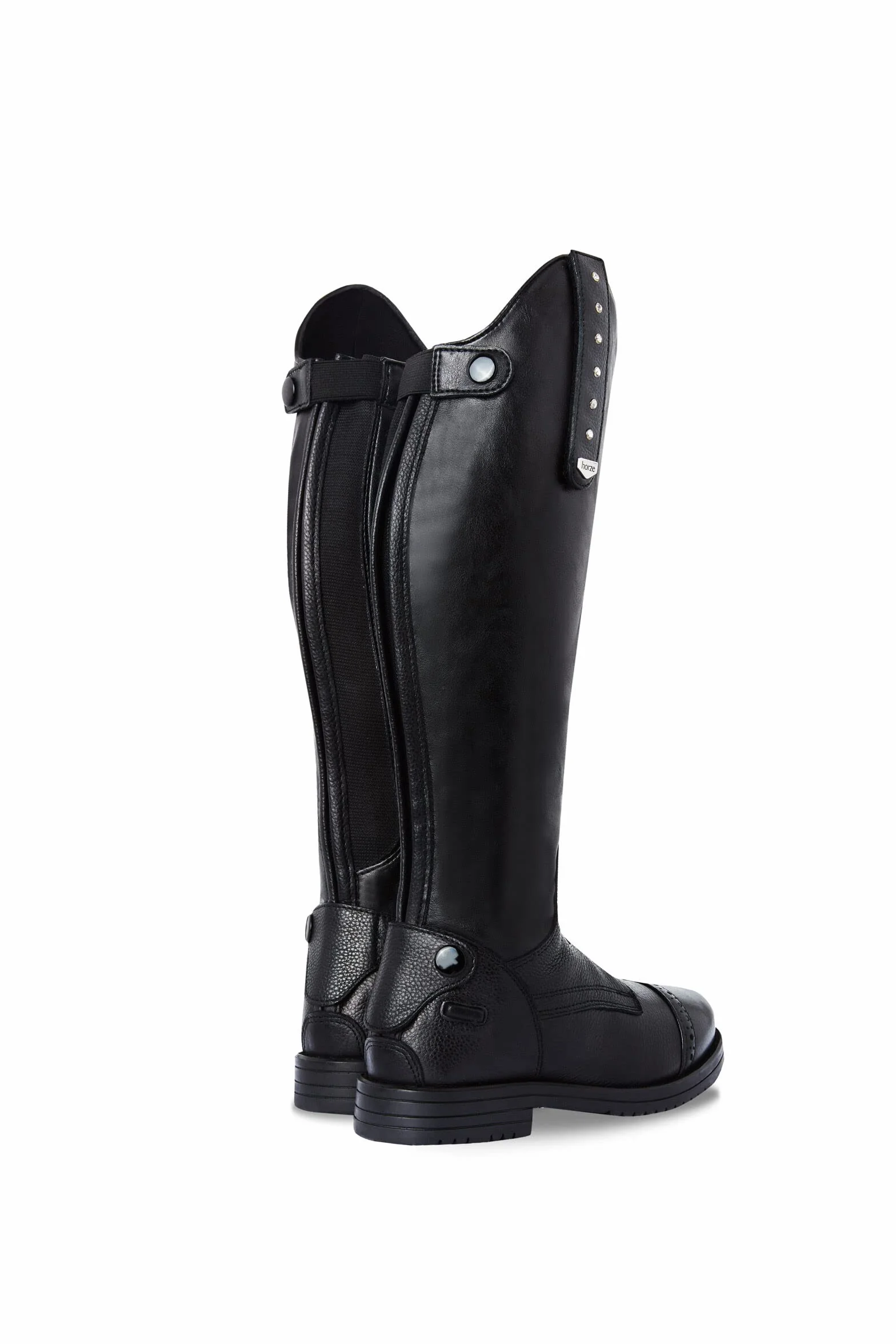 HORZE Stivali da equitazione Portland per bambini con cristalli