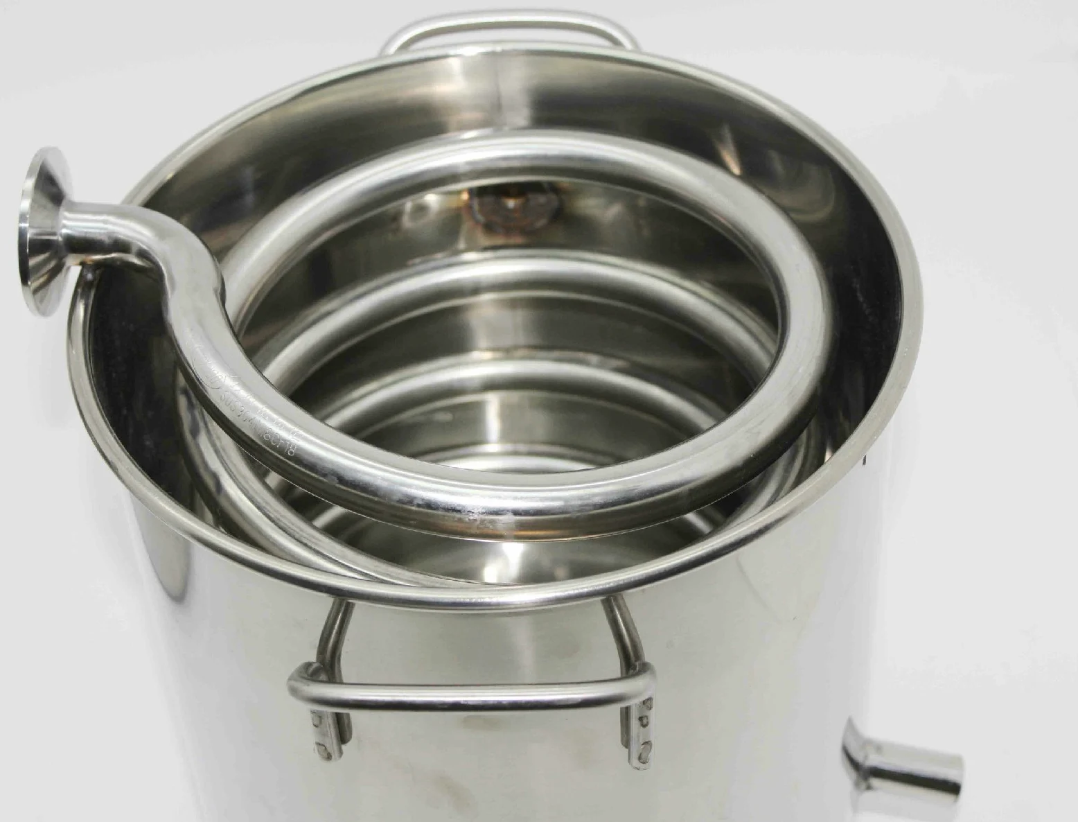 CASA 20~70L Acciaio inossidabile Alambicco Distillatore Temperatura Acqua Alcol Vino Oli Essenziali Distillazione Completo