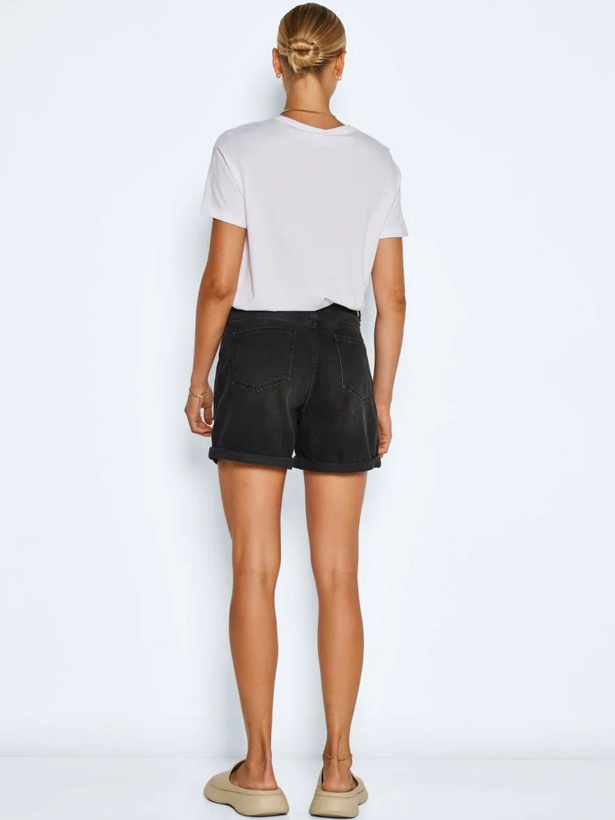 NOISY MAY Smiley Destroy Shorts Donna Shorts Nero
