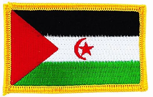 Toppa Ricamata Stemma Bandiera Sahara Occidentale Flag thermocollant