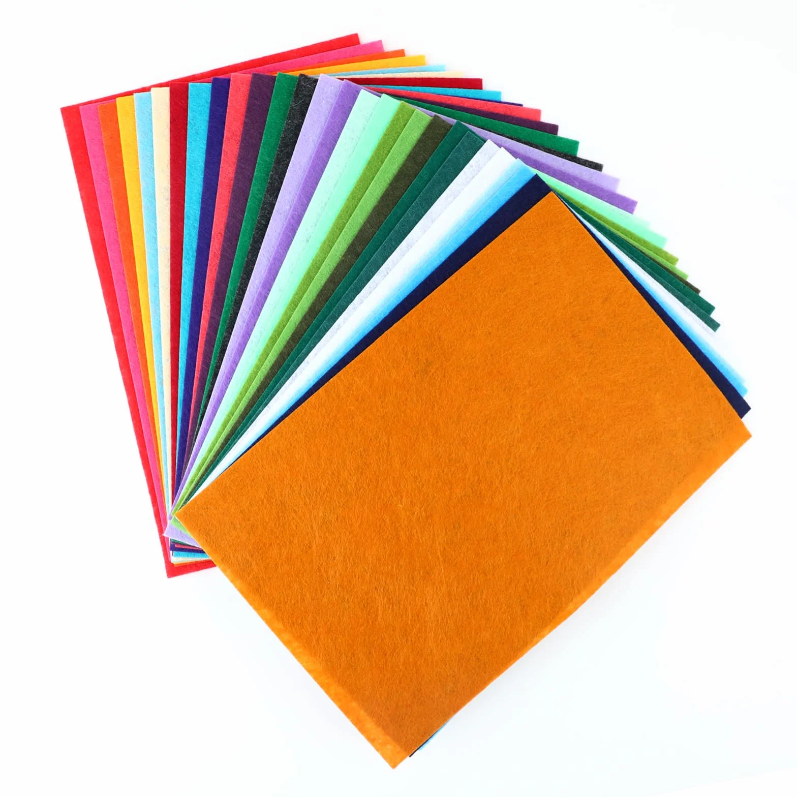 Set di Fogli di Feltro Colorati per Artigianato, 40 Colori, A4 (210mm x 297mm) - Adulti e Bambini