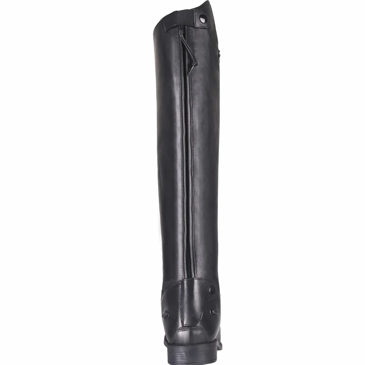 Stivali da equitazione QHP Hugo in pelle bovina/poliuretano nero taglia 42-46