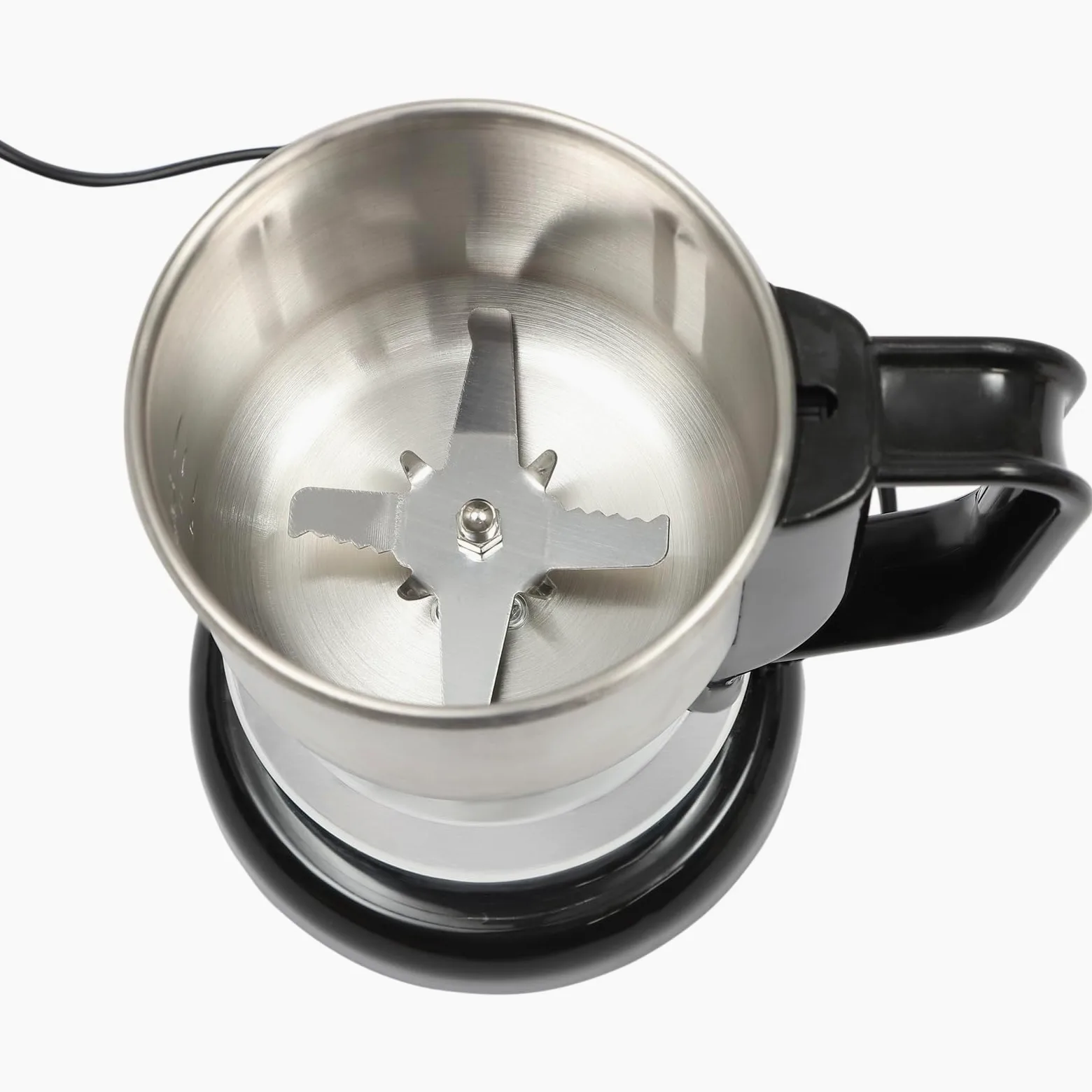Grano Elettrico Mulino Multifunzionale 300W Alta Velocità Macinaspezie Macinacaffè Ultra Fine 500ml Capacità Acciaio Inox Polvere Macchina Coperchio Trasparente Per Materiali Secchi