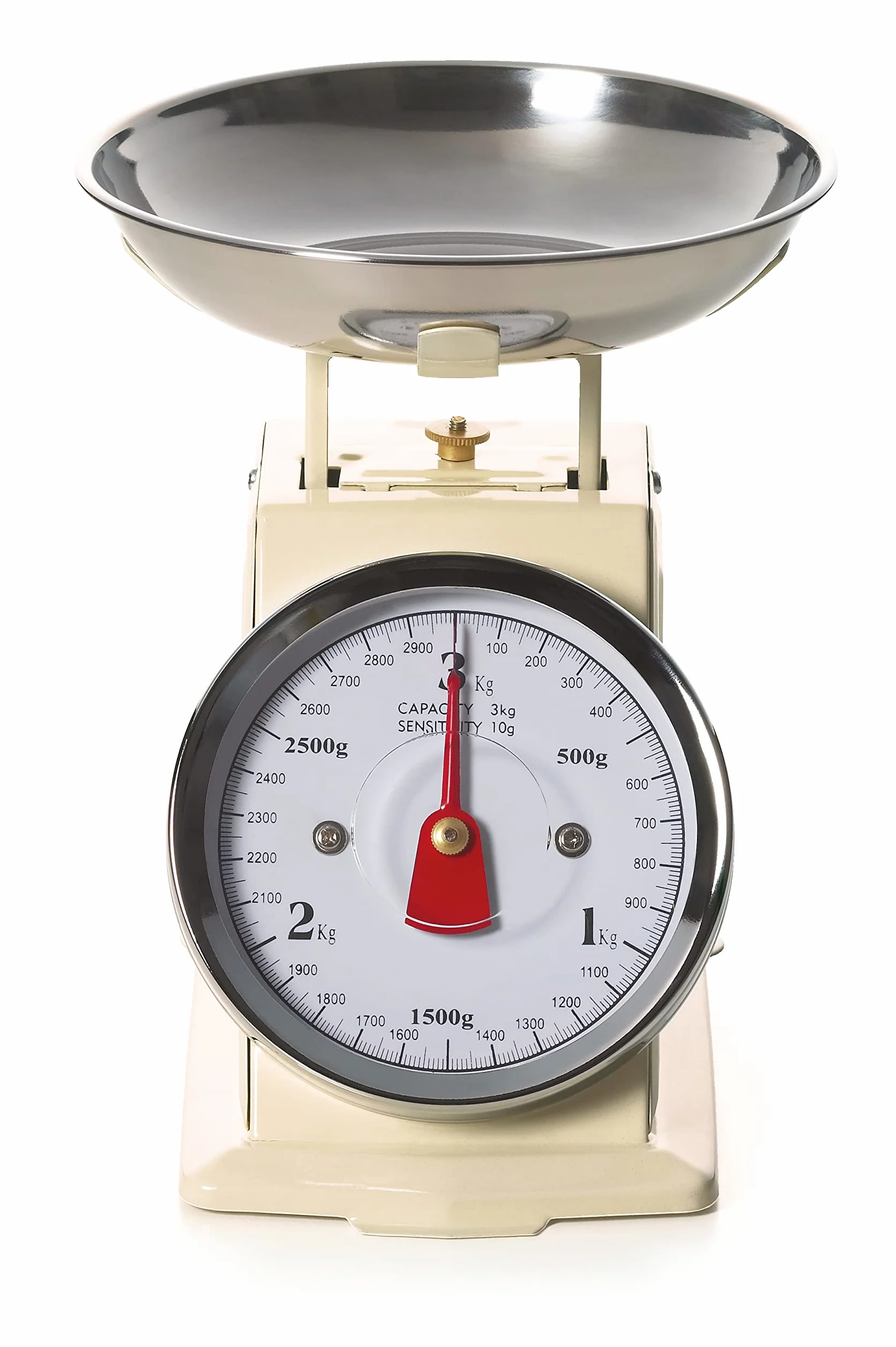 Excelsa Vintage Bilancia Meccanica Acciaio Inox Crema 3 kg/10 g