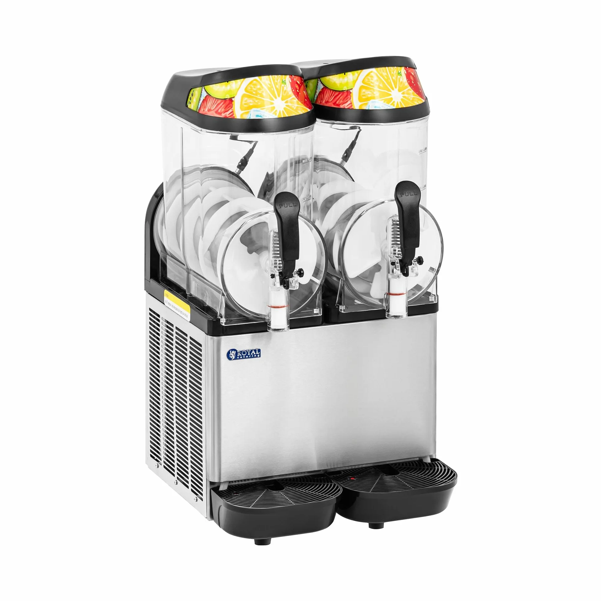 Royal Catering RCSL 2/12A Granitore sorbettiera 2 x 14 L LED Pannello digitale Macchina per granite