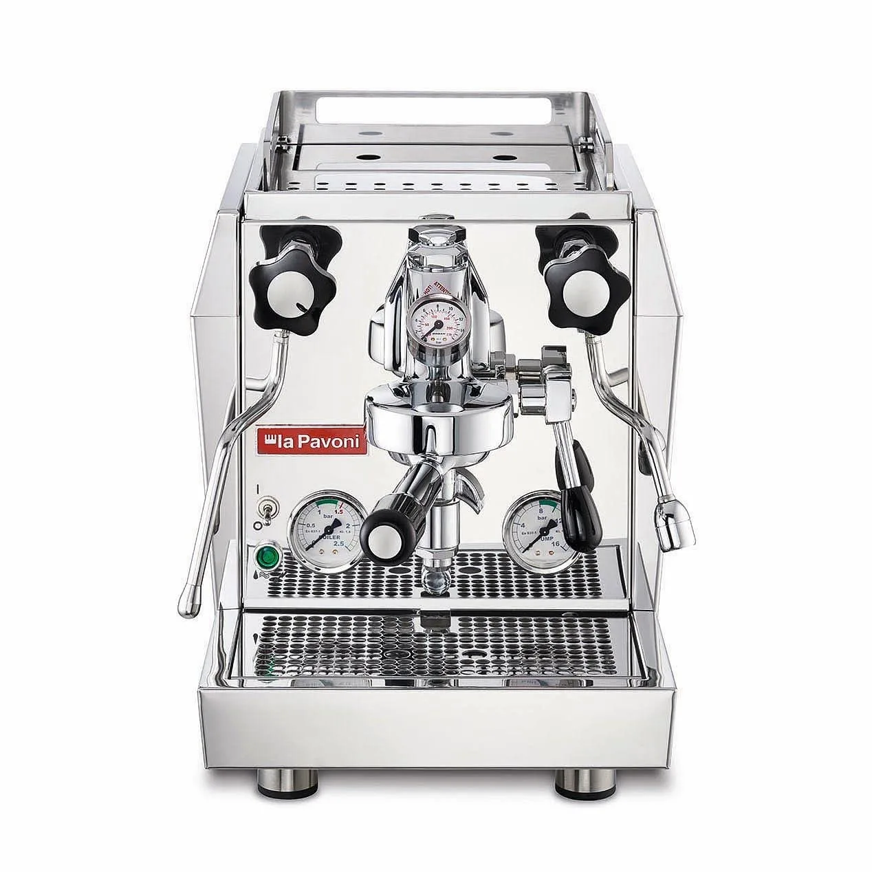 La Pavoni Semi-Professional Coffee Maker with a Capacity of 1.8l from Smeg Evoluzione Botticelli LPSGEV01EU, Steel