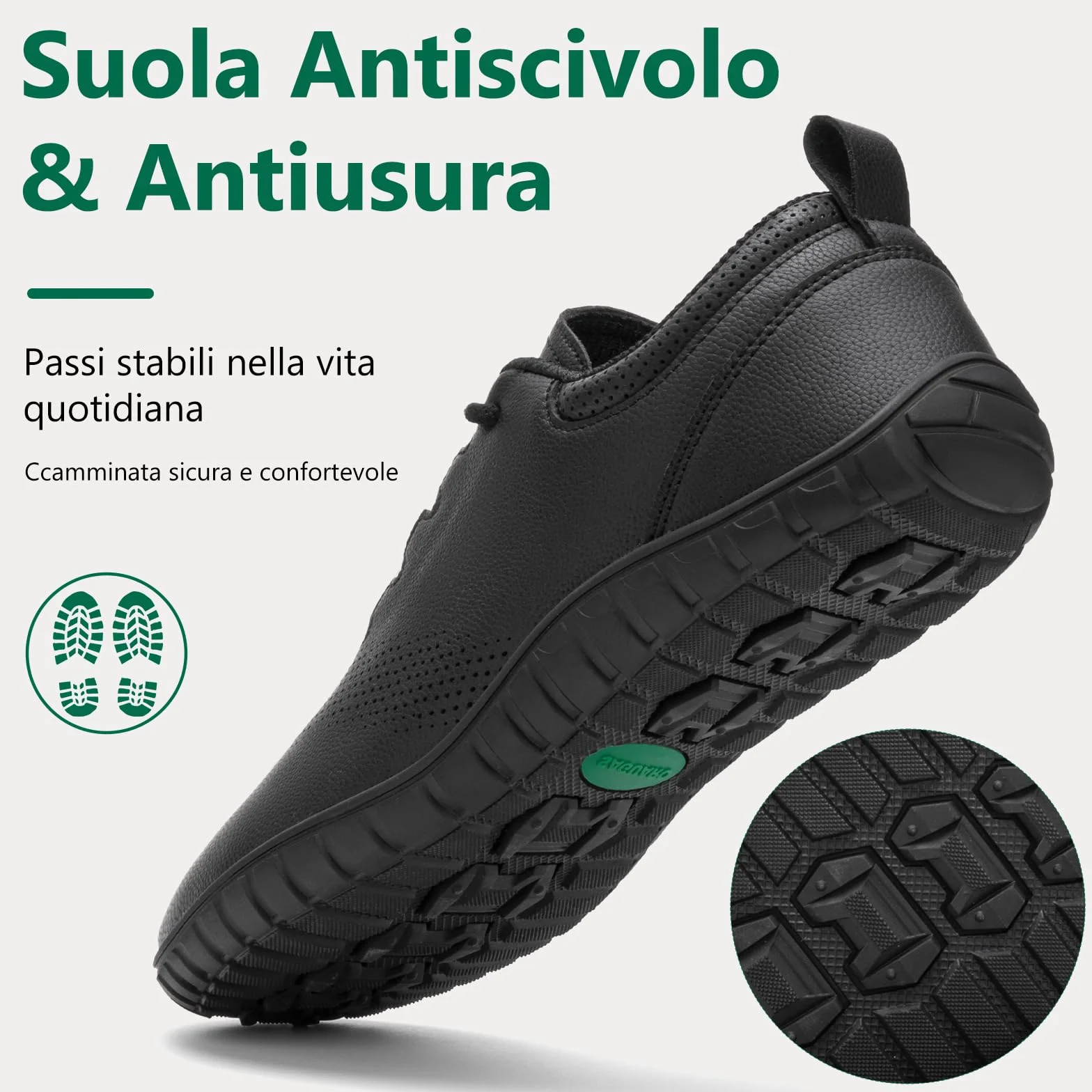 SAGUARO Scarpe Barefoot Uomo Minimaliste con Punta Larga Zero Drop, Leggere Antiscivolo Sneakers Casual per Camminata, Allenamento, Fitness e Tempo Libero, Gr.39-48