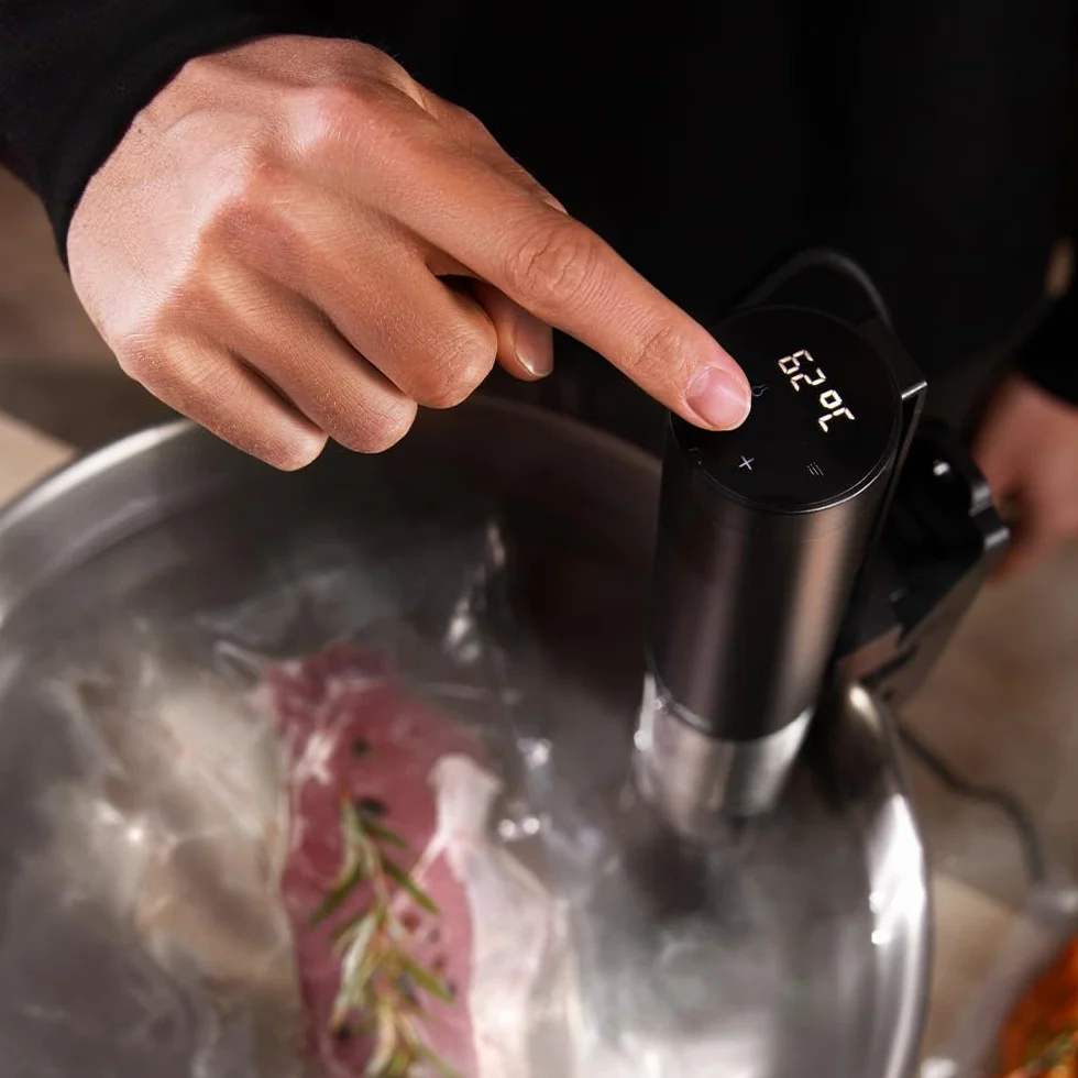 Cecotec SlowVide 1000 Connected Sous Vide 1000W 5-95°C Wi-Fi Touchscreen 15L IPX7