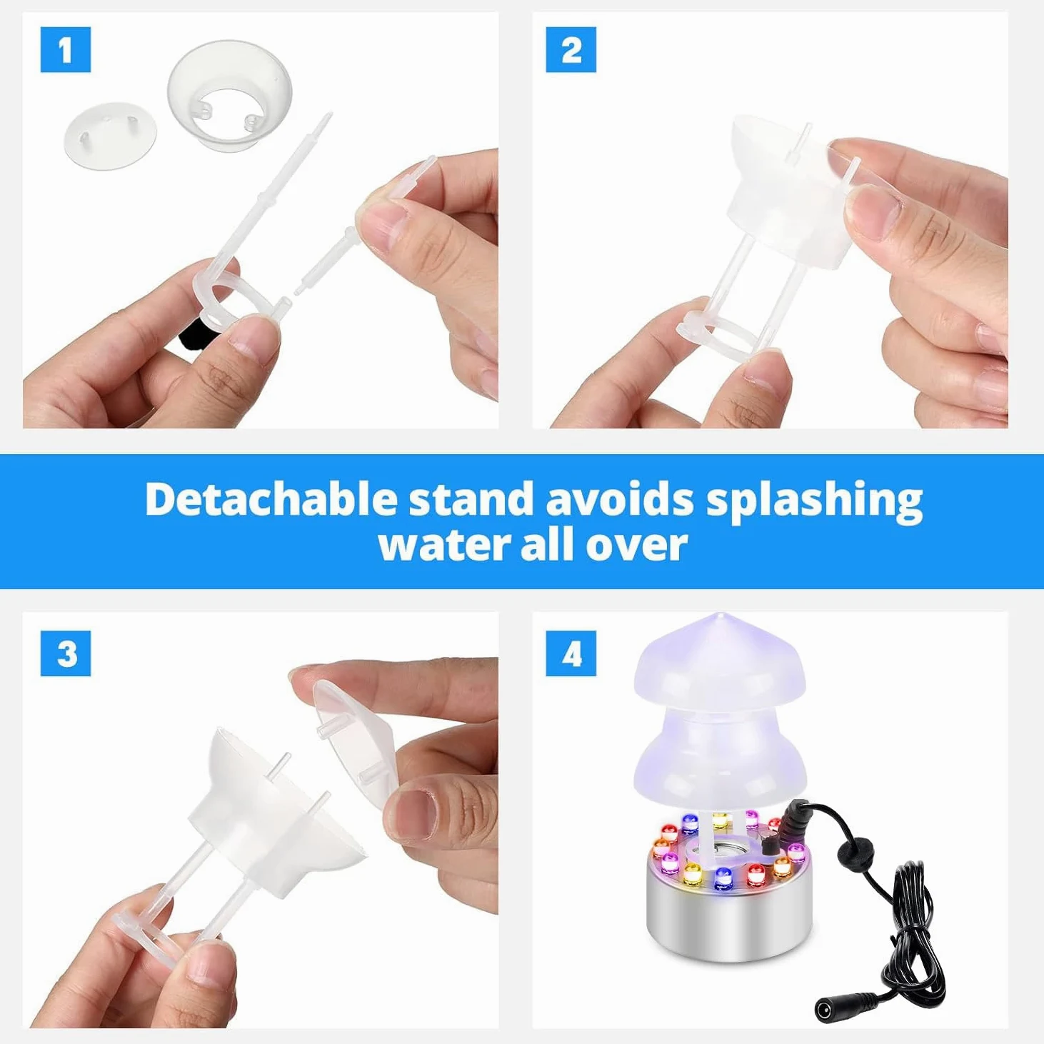 Sunshine smile Ultrasonic Fog Maker, nebulizzatore a ultrasuoni per Halloween, mini macchina per nebbia, per Halloween Pumpkin e strega, nebulizzatore in metallo, produttore di nebbia