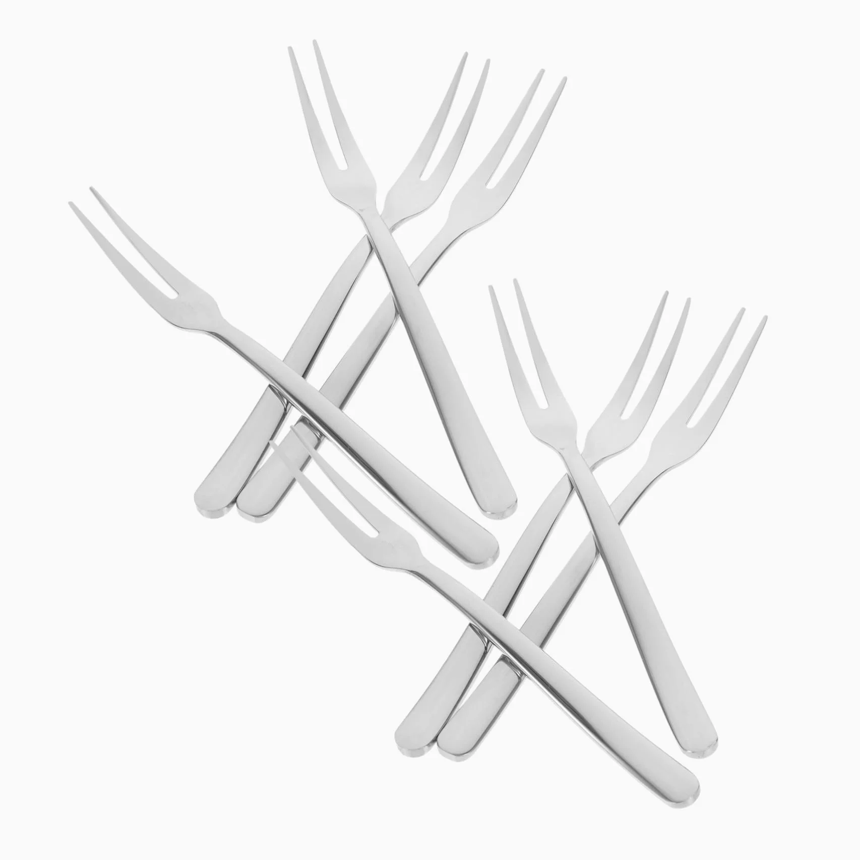 Ipetboom 8pezzi Forchette in Acciaio Inox da Dessert Forchette da Antipasto da Cocktail per Servire Frutta e Antipasti per Feste e Ristoranti