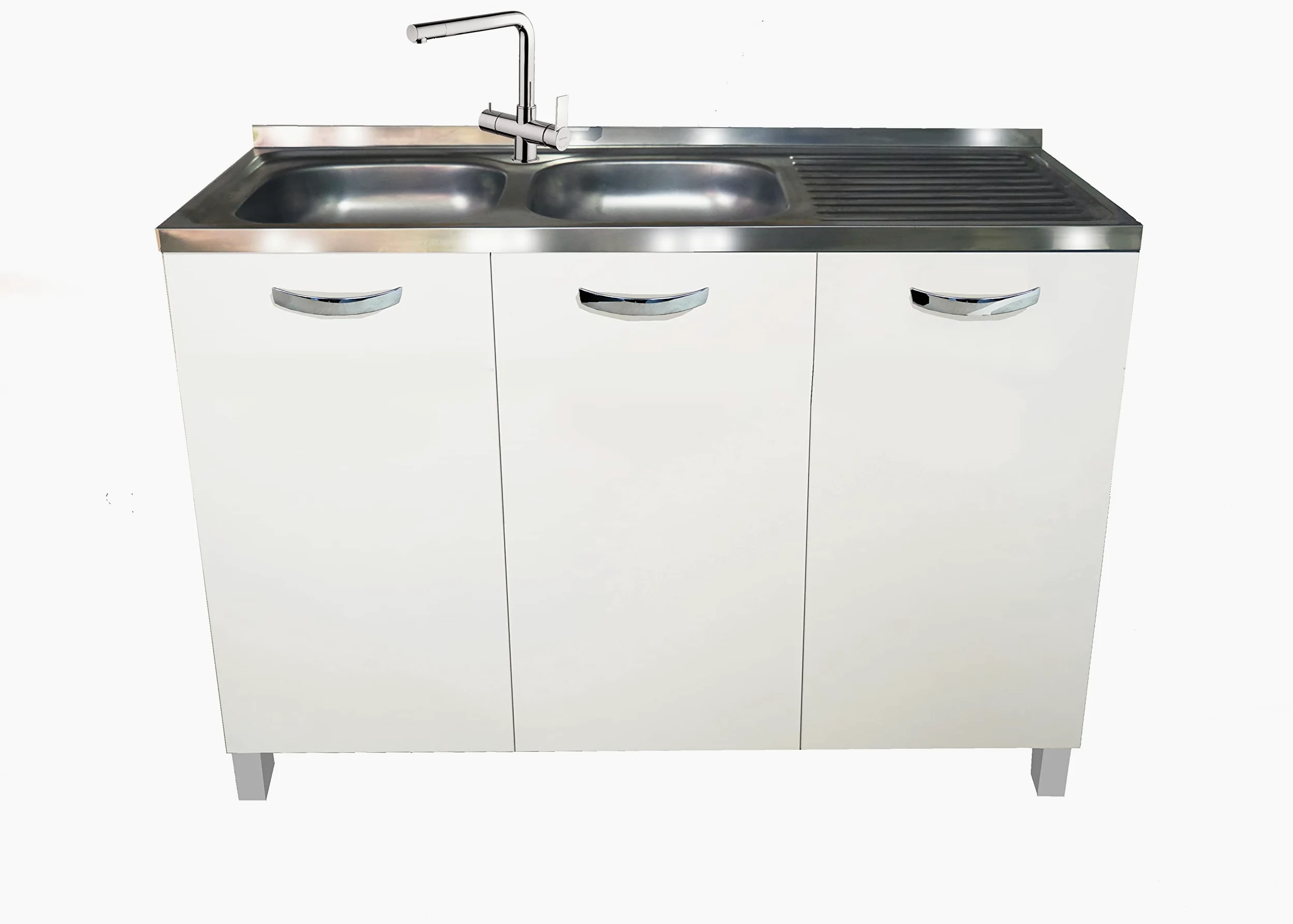 Mabel srl Mobile sottolavello 3 Ante 120 cm Colore bianco