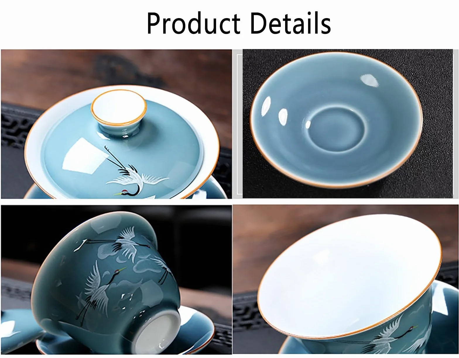 Gaiwan tazza di tè cinese ceramica Sancai Tea Bowl set da tè