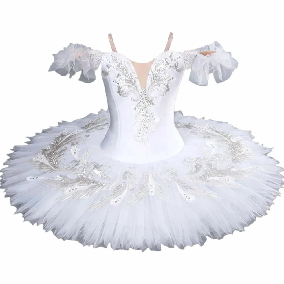 Abito tutù Balletto Bianco Completo Ballo Lago dei Cigni Donna Adulto