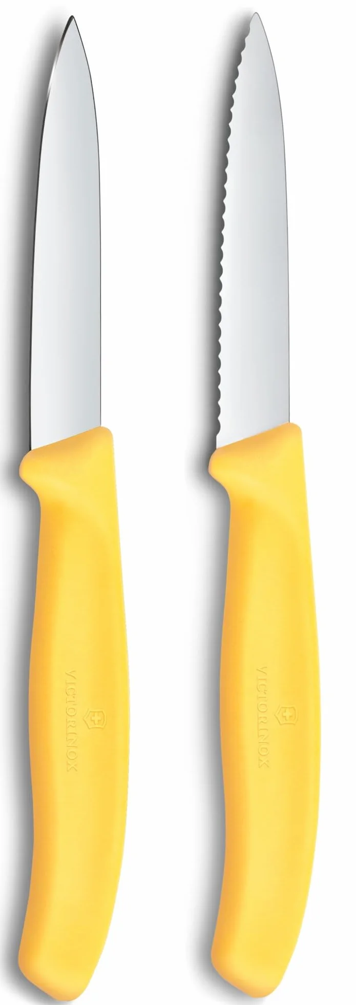 Victorinox Swiss Classic Coltello per verdure e spelucchini, Acciaio inox, Giallo