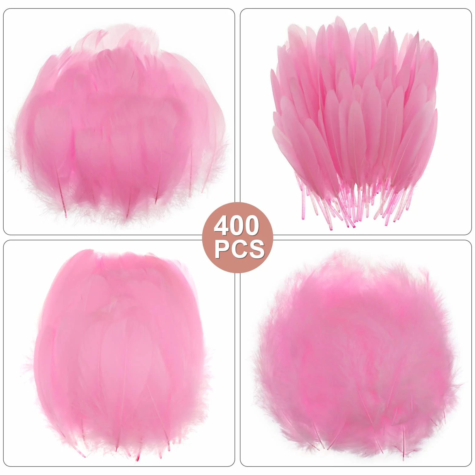 Piume Decorative Naturali 7-15cm per Acchiappasogni Decorazioni 400 Pezzi
