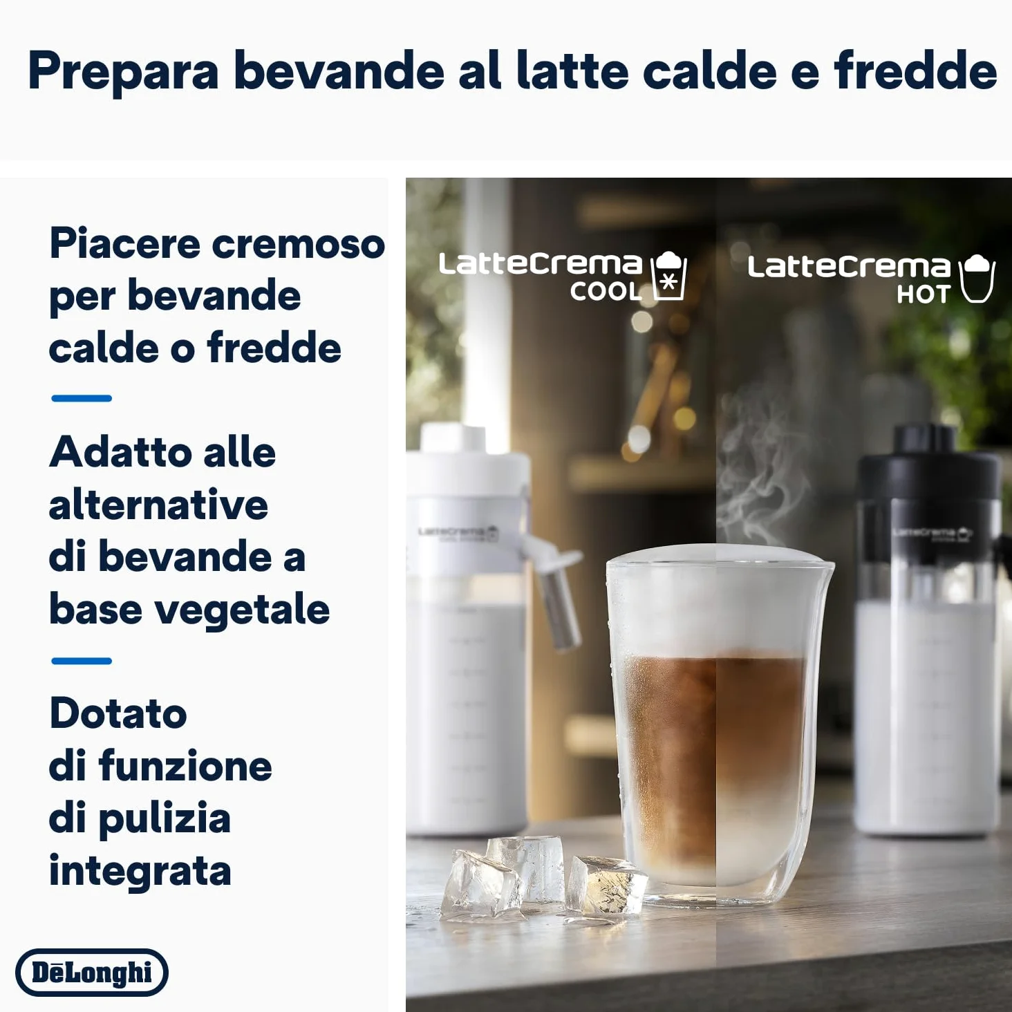 De’Longhi Eletta Explore – Perfetto Macchina da Caffè Automatica, LatteCrema Montalatte Automatico, 50 Bevande in un Solo Tocco, Display Touch a Colori, Grigio Scuro (ECAM452.57.G)