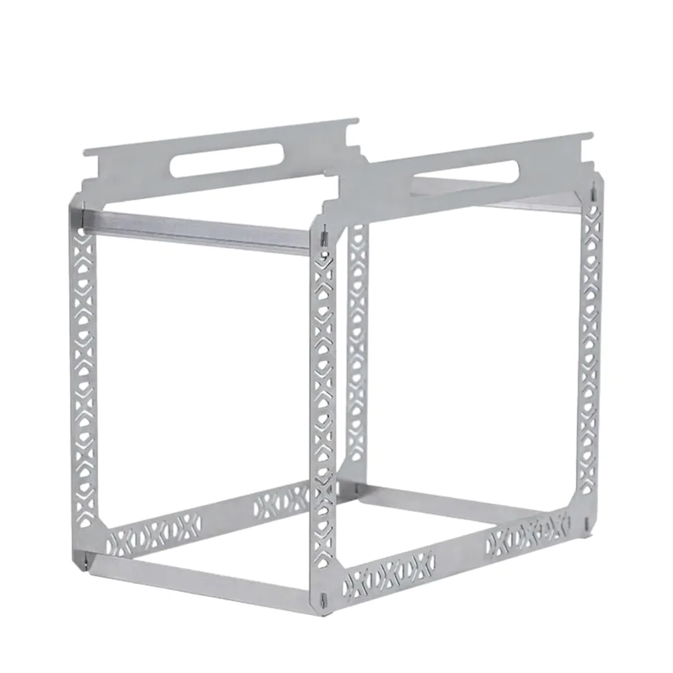 Cestello di drenaggio in acciaio inox da appendere per tavolo IGT, mensola rimovibile da cucina per campeggio, grigio, 40 x 25 x 36 cm