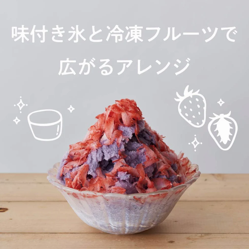 Doshisha Electric Fluffy Snow Shaved Ice Maker con 3 Ice Cups, Nero