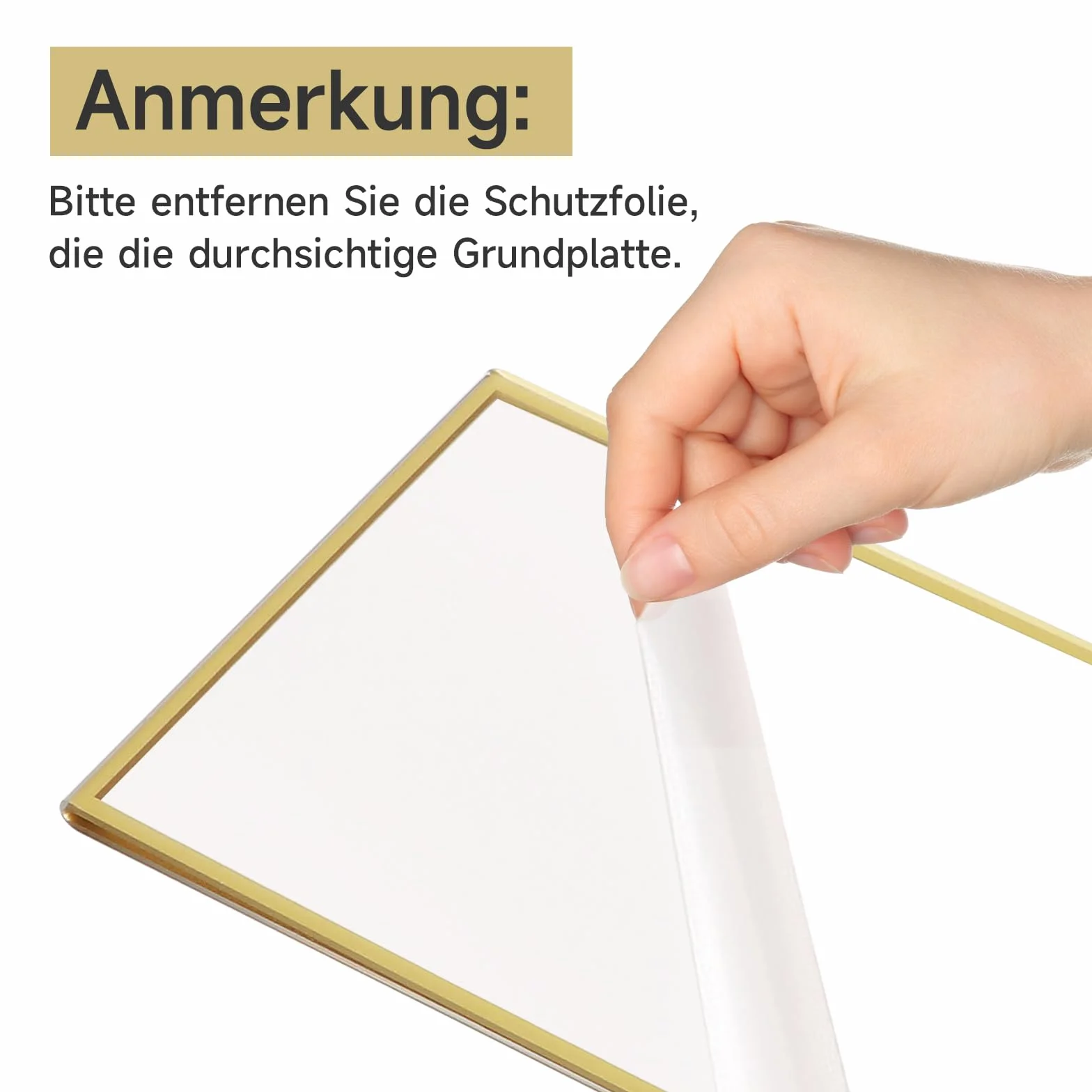 SAN LIKE Cornice foto A4 oro 6 pezzi portacarte acrilico trasparente doppia faccia espositore cavalletto numeri tavolo nozze