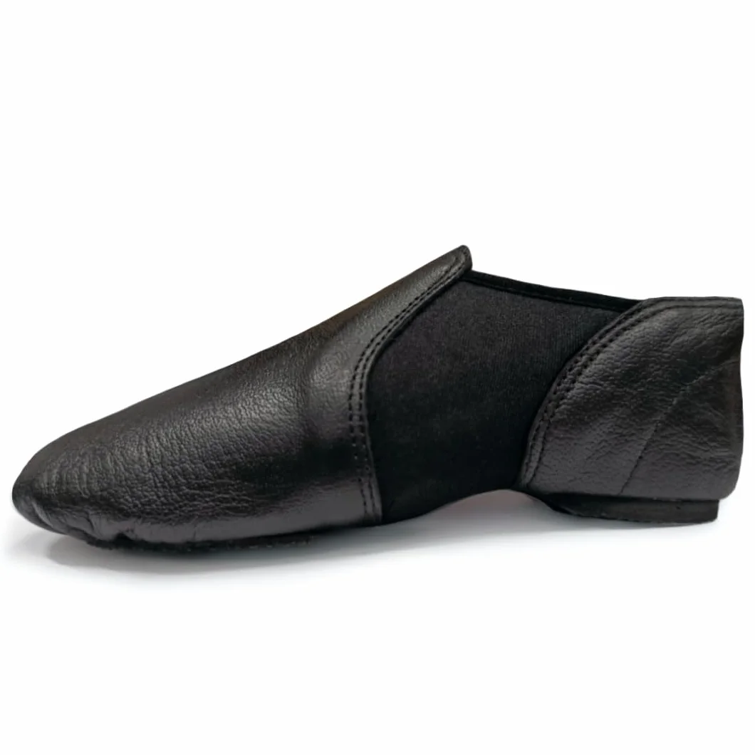 Jazz Shoes Slip on Rubber Split Sole Soft Leather Neoprene Modern Stage Fish Style