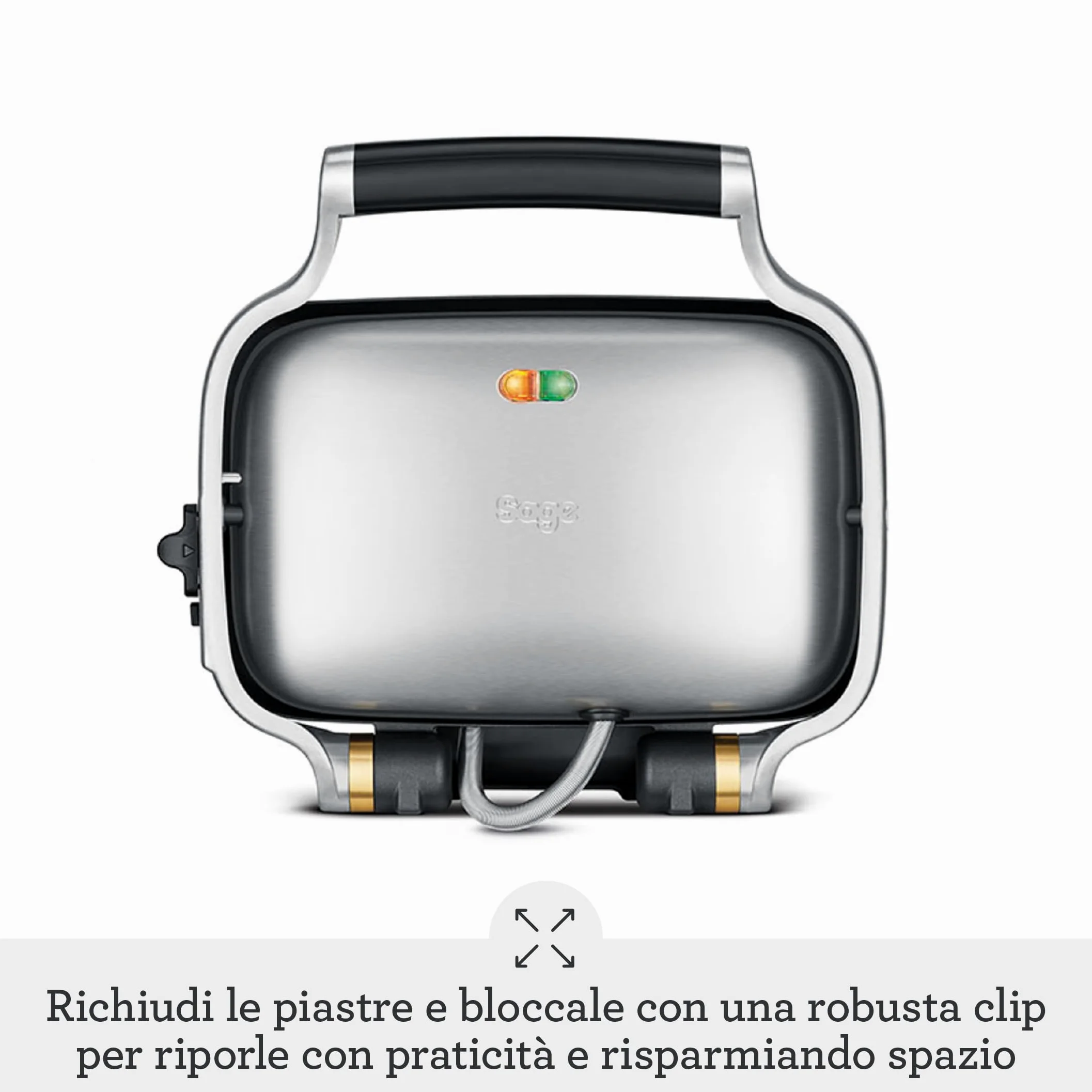 Sage - The Perfect Press - Tostapane per Panini - Acciaio Inox Spazzolato