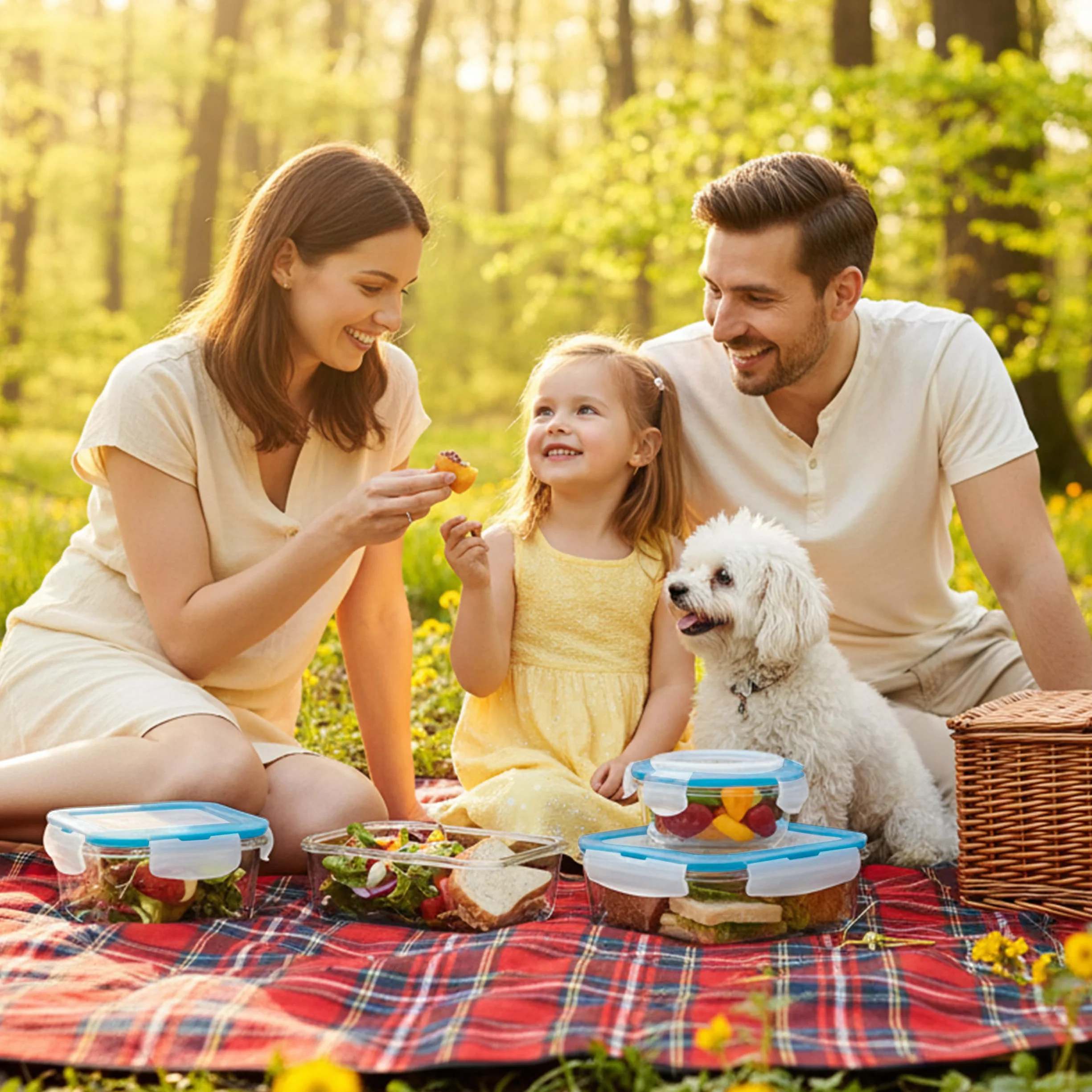 KICHLY Set contenitori vetro conservazione alimenti 18 pezzi ermetici senza BPA