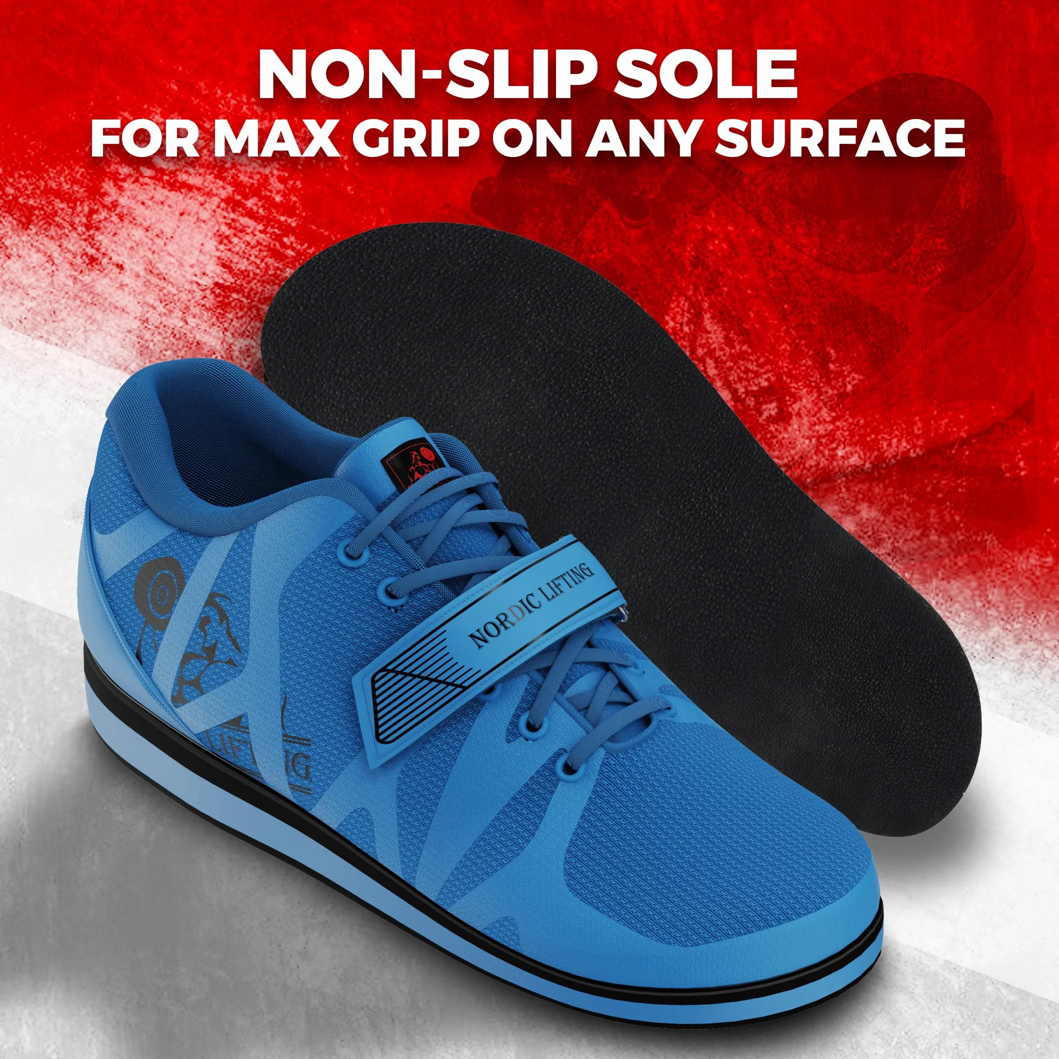 Nordic Lifting MEGIN Scarpe da Powerlifting per Allenamenti Pesanti Uomo
