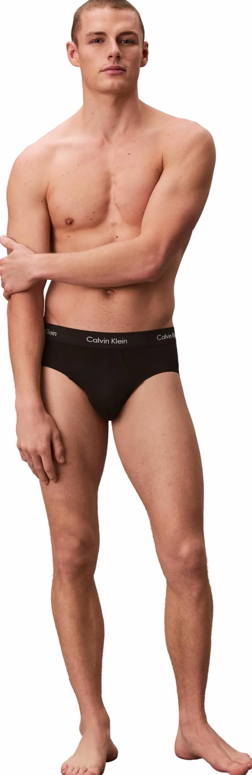 Calvin Klein Raffreddamento Cotone Stretch 3 Pack Breve, Nero/Bianco/Grigio