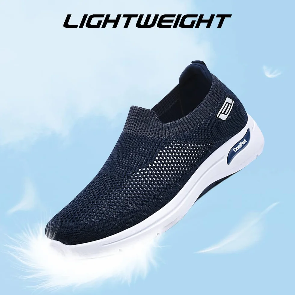 Scarpe Casual Leggere da Uomo Slip on Walking Trainers