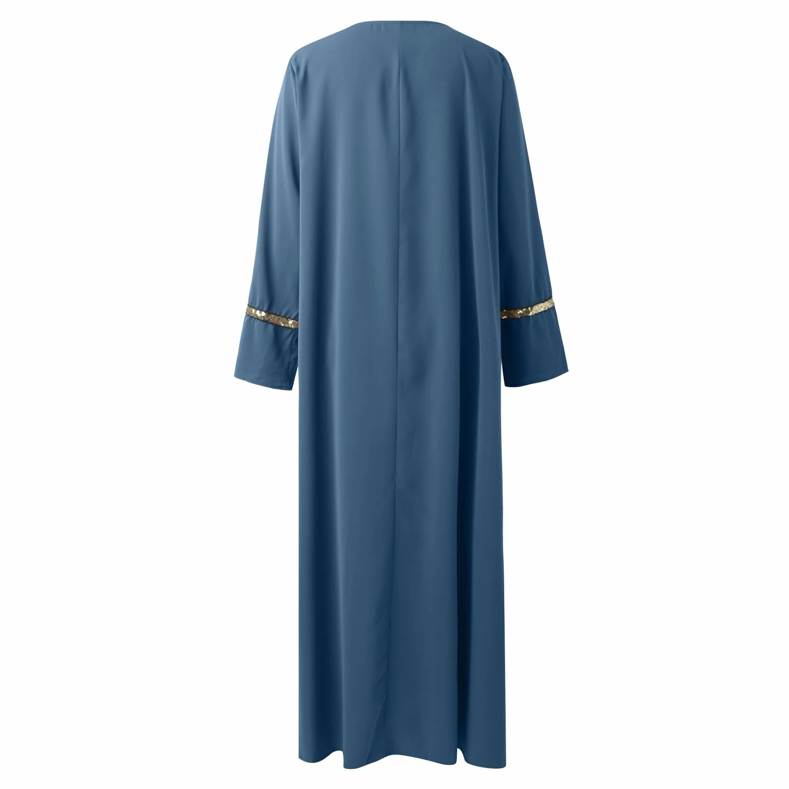 Abito Abaya Caftano Islamico Donna Plus Size Manica Lunga Flowy Maxi Abito da Sera Preghiera Ramadan