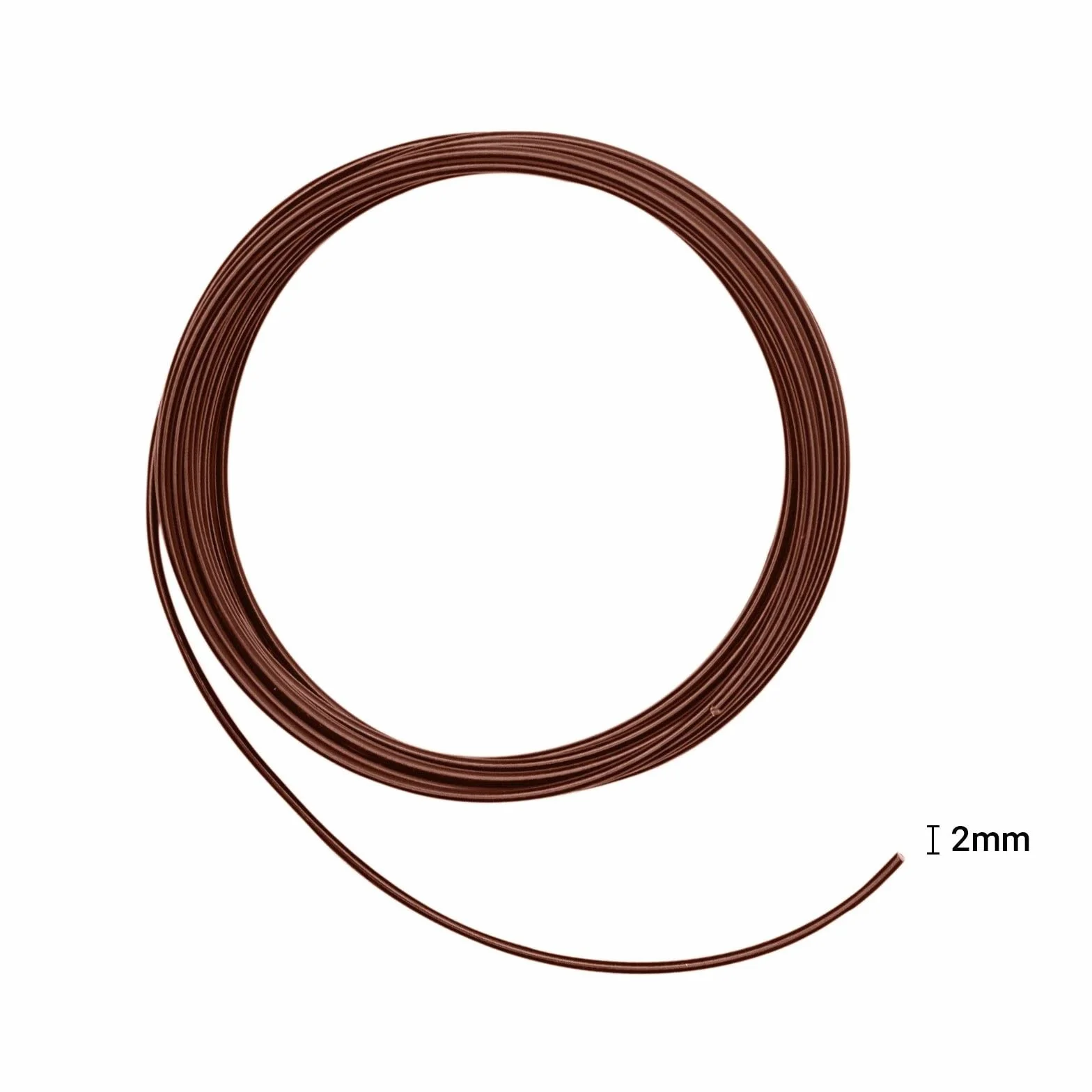 Vaessen Creative Filo di Ferro Modellabile 5 m x 2 mm Marrone per Creazioni Floreali e Gioielli