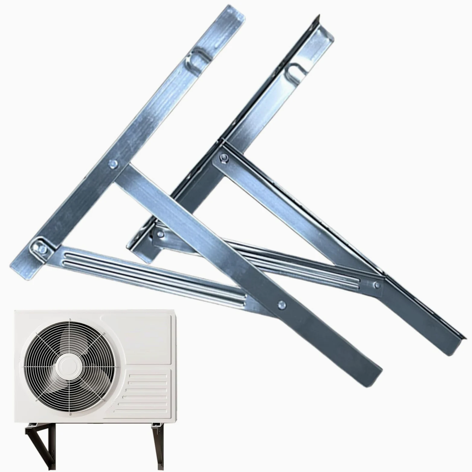 Sostegno Per Condizionatore D'Aria Supporto e ripiano condizionatore | Per Console A Parete Set per gabbia protezione, supporto e a parete, balconi esterni