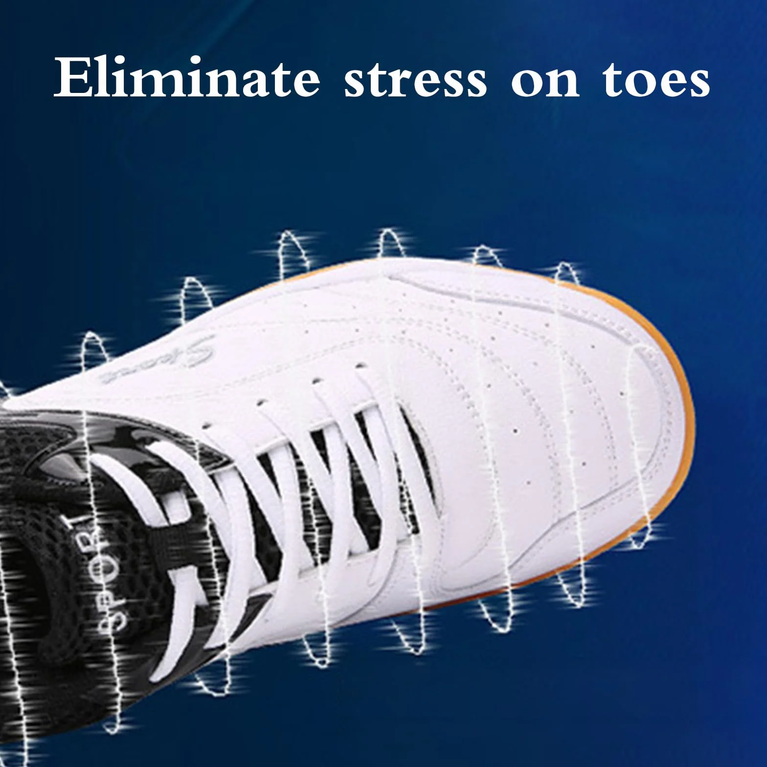 Scarpe da badminton, scarpe da badminton, unisex, resistenti all'usura, resistenti alla torsione, antiscivolo, non segnano, intersuola per assorbimento degli urti, per interni ed esterni