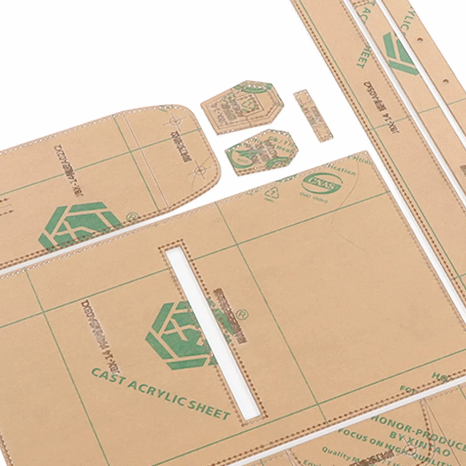 Stencil Acrilico Modello Borsetta Pelle per Realizzare Borse a Tracolla Accessori Cucito Fai da Te