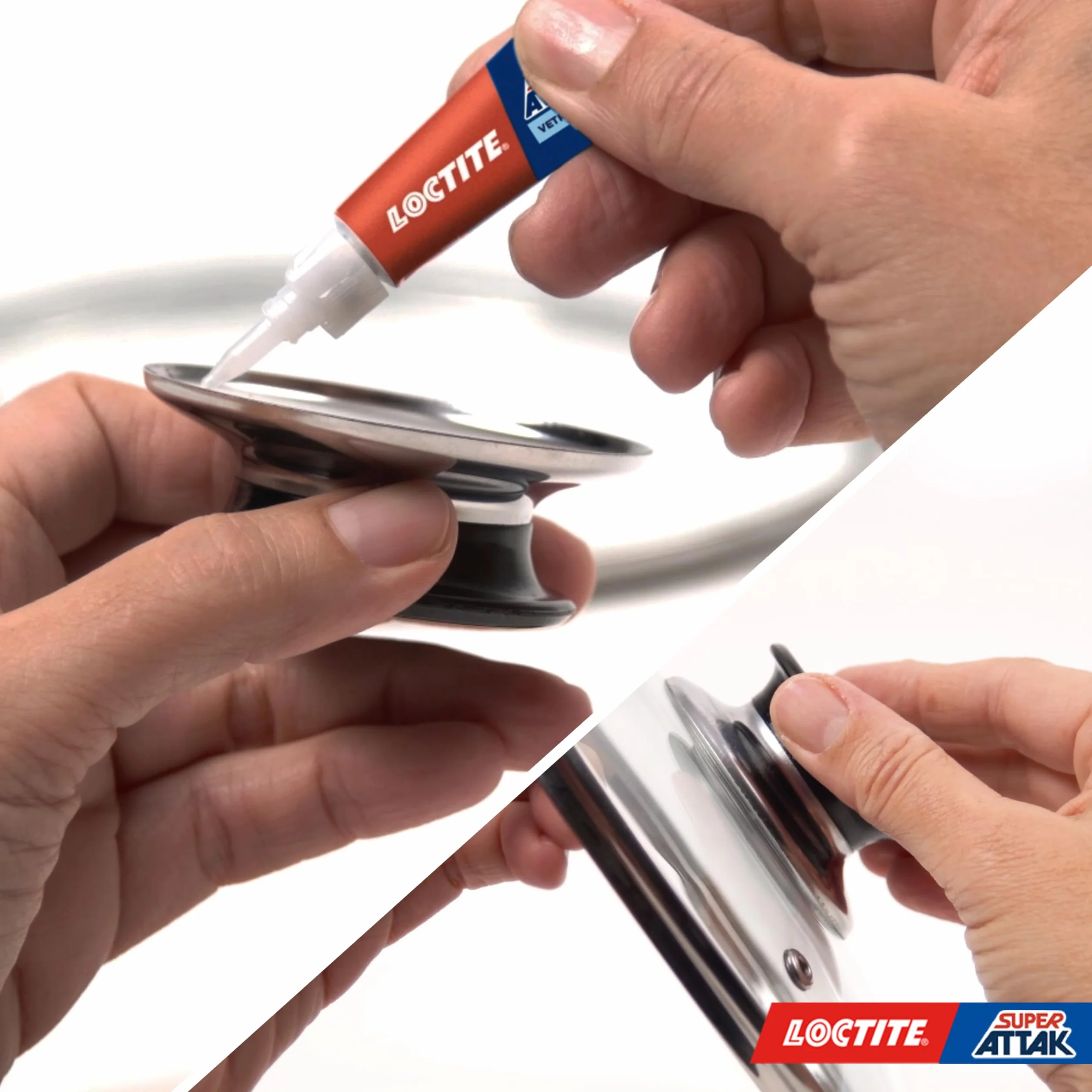 Loctite Super Attak Vetro, Colla per vetro di alta qualità, Adesivo istantaneo per vetro, Colla trasparente facile da usare, durevole e riutilizzabile, 1 x 3g