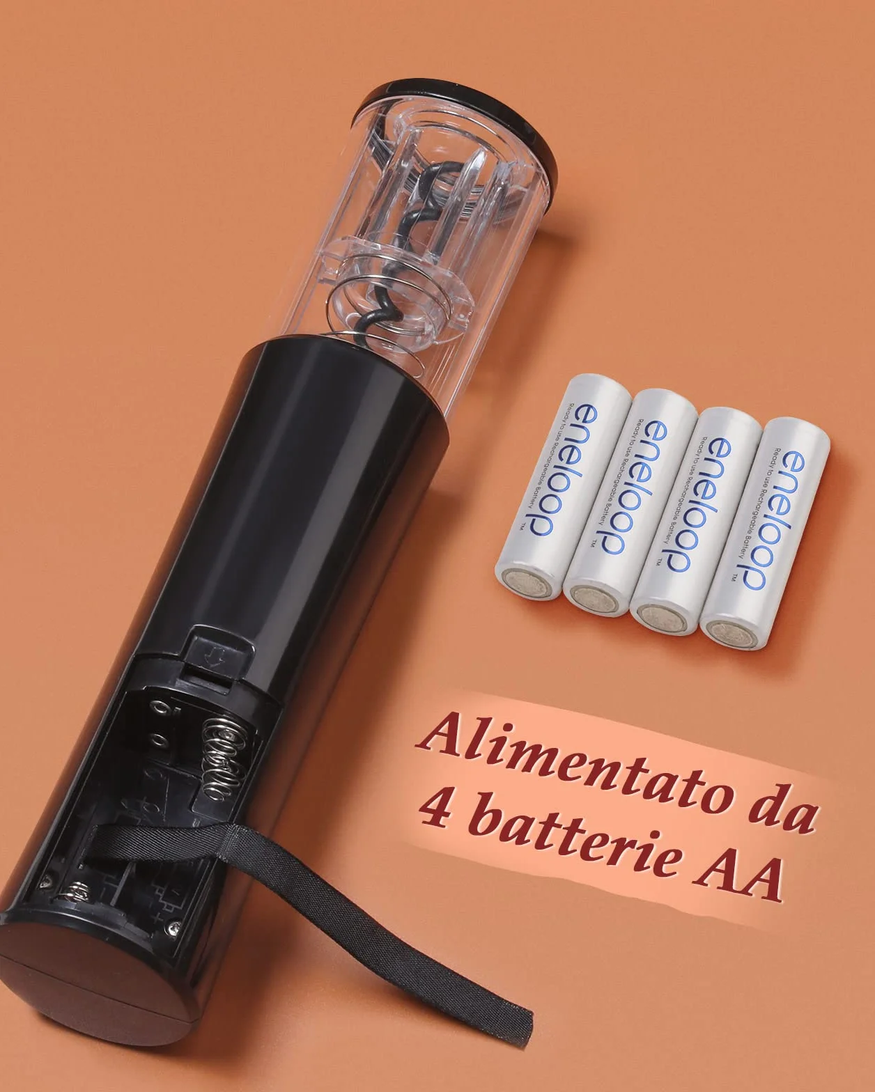 Rovtop Cavatappi Elettrico per Vino, 5 in 1 Set Apri Bottiglia con Stappa Bottiglie Elettrico Automatico