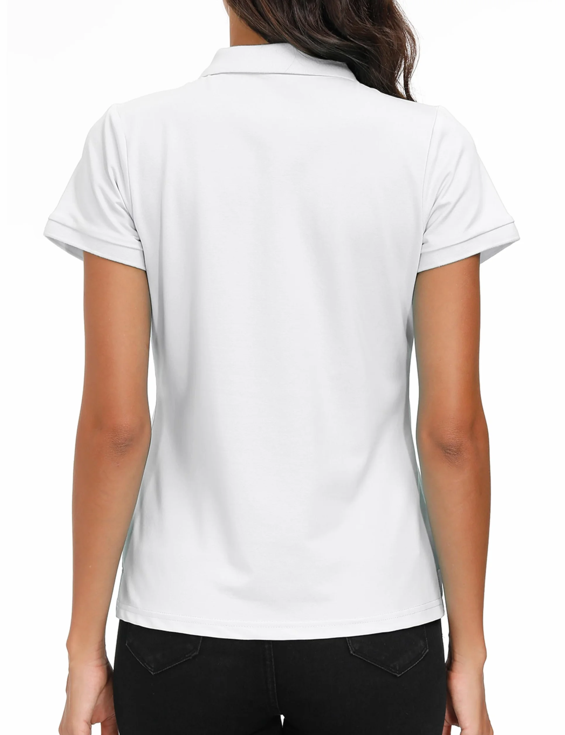 Polo Donna Manica Corta Golf Camicia Lavoro Sportiva Estate
