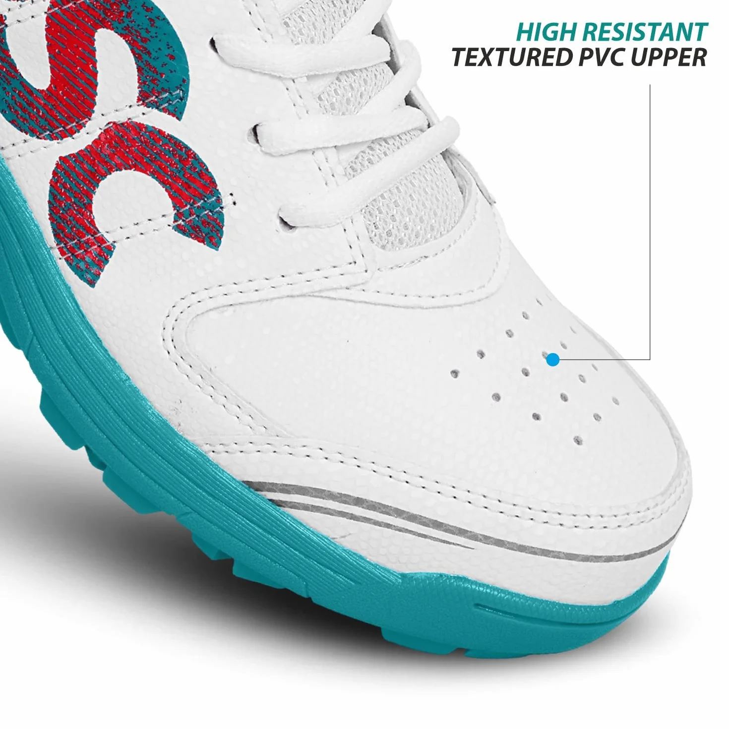 DSC Beamer X Scarpe da Cricket | Per uomini e ragazzi | Materiale: Cloruro di Polivinile | Leggere e altamente resistenti | Prestazioni durature.