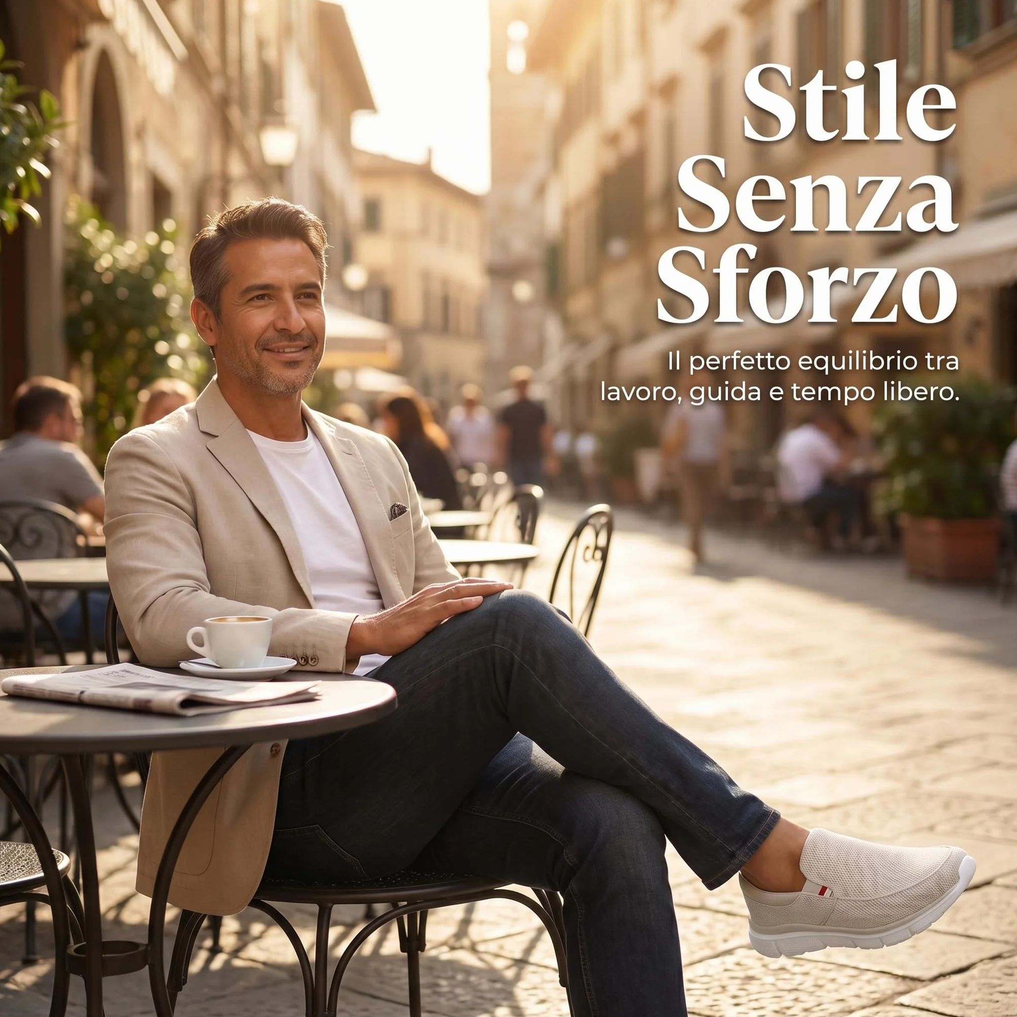 Scarpe da Ginnastica Uomo Senza Lacci Slip-ins Sneakers Leggere Traspiranti Antiscivolo