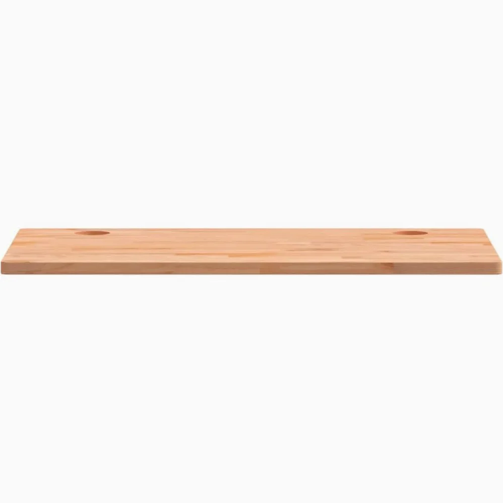 vidaXL Piano Scrivania 110x60x2,5 cm in Legno Massello di Faggio