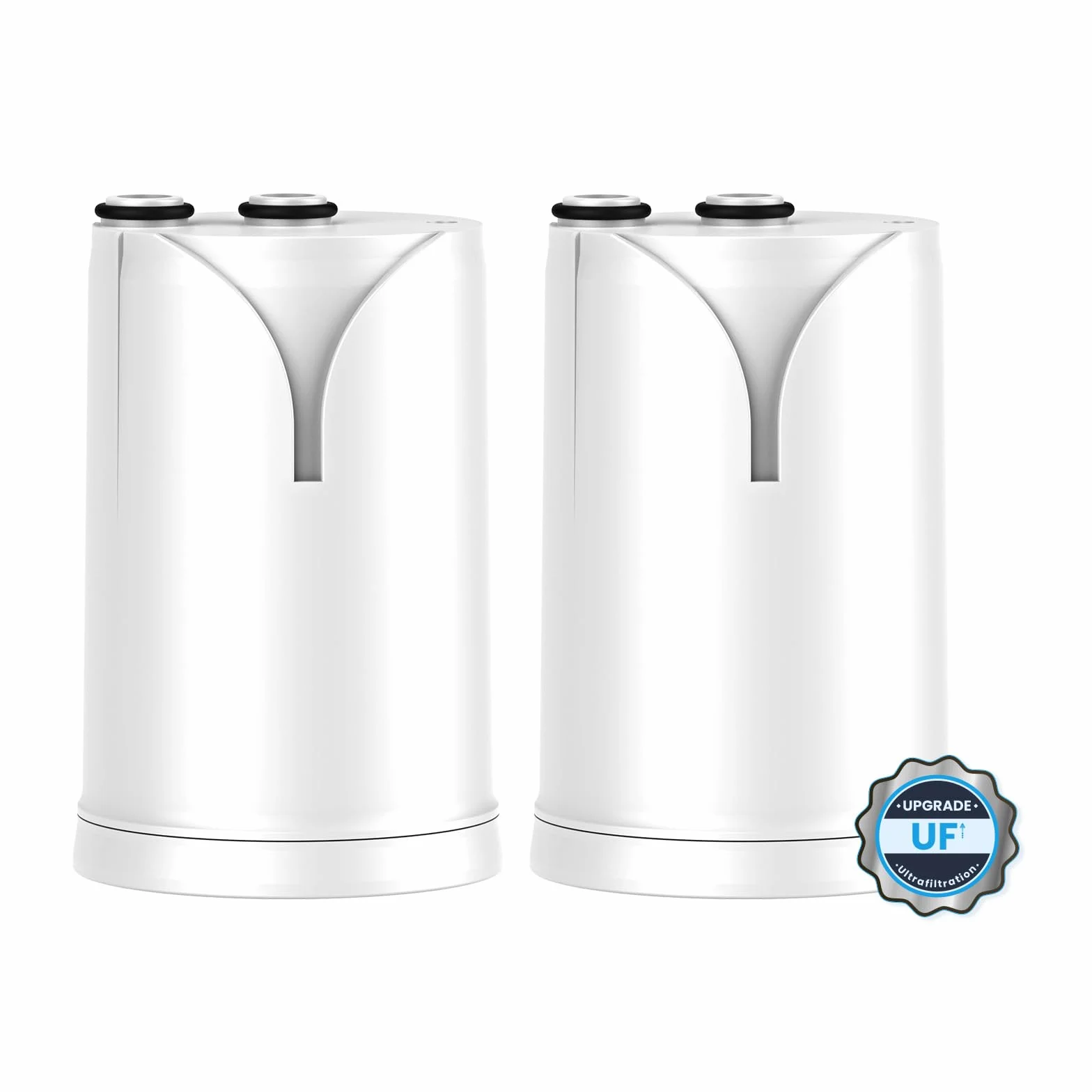 GLACIER FRESH Ultrafiltrazione Filtro acqua rubinetto ON TAP V-MF 600L 5 Stadi Riduce 99% batteri PFAS metalli cloro 0,01 µm 2 pezzi