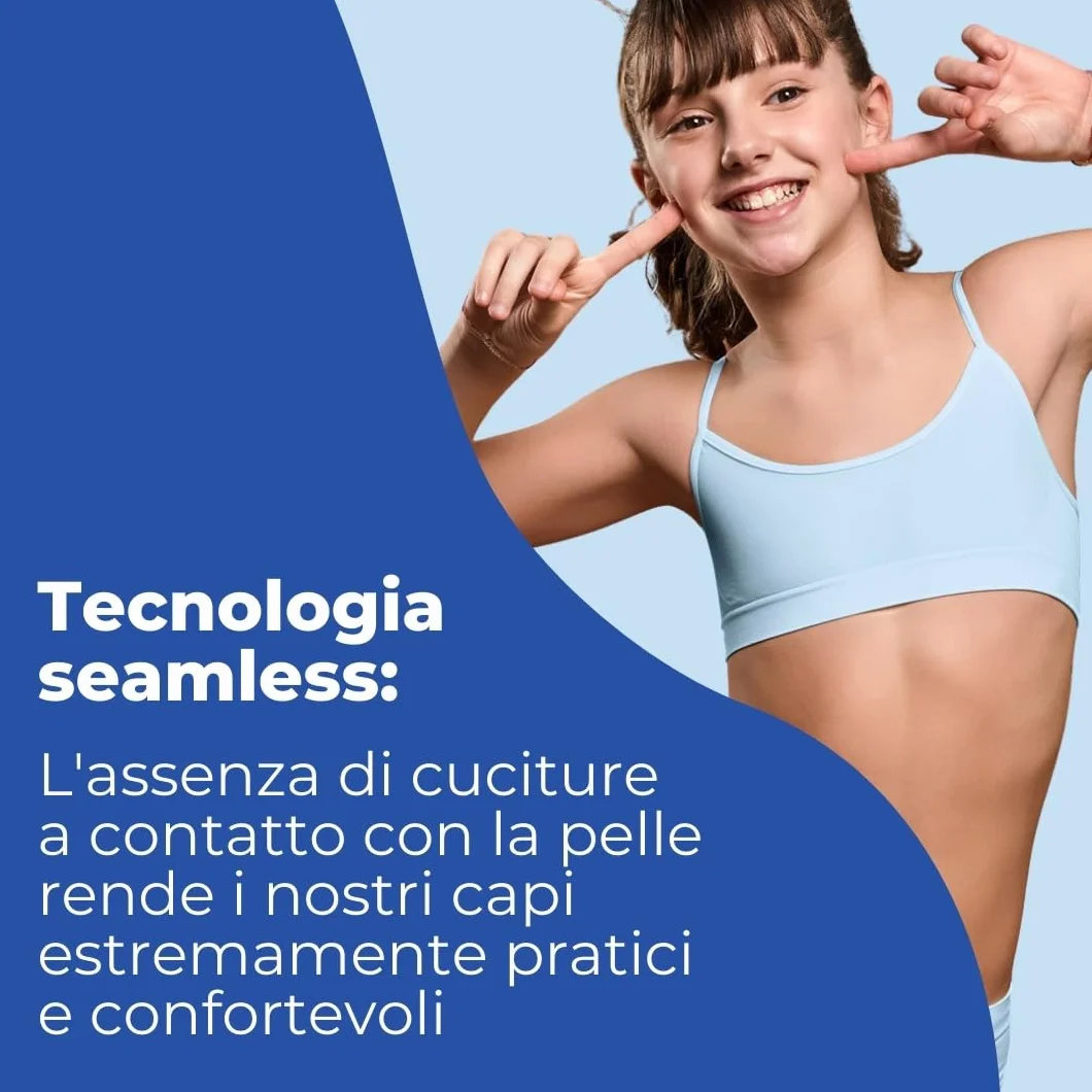 FOCENZA Set 3 Pezzi Top Bambina Spalline Sottili Morbida Microfibra Ginnastica Danza Sport