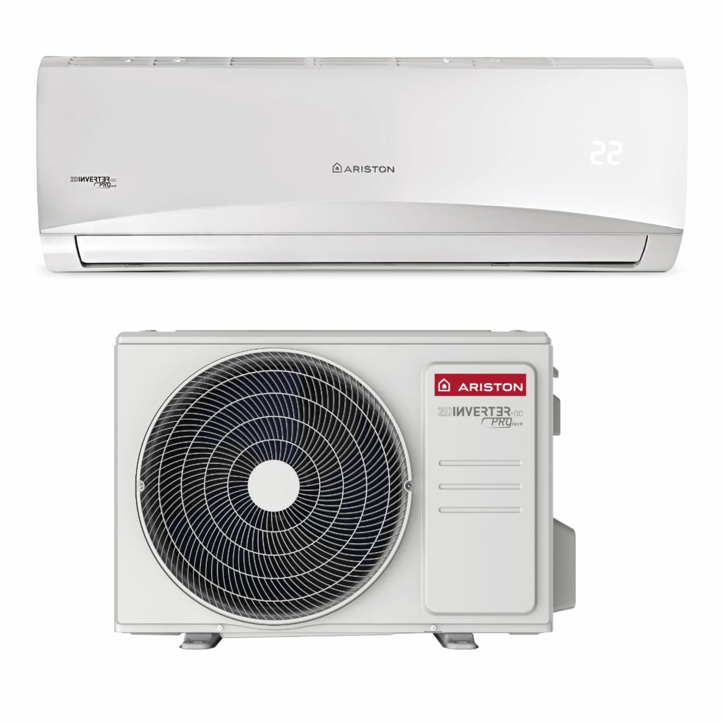 Ariston Prios R32 - Condizionatore 12000 Btu Monosplit, Climatizzatore 104x22x32,7 Silenzioso Compatibile con Kit WifiAriston - Aria Condizionata a Regolazione Autonoma e Filtro Antiodore Autopulente