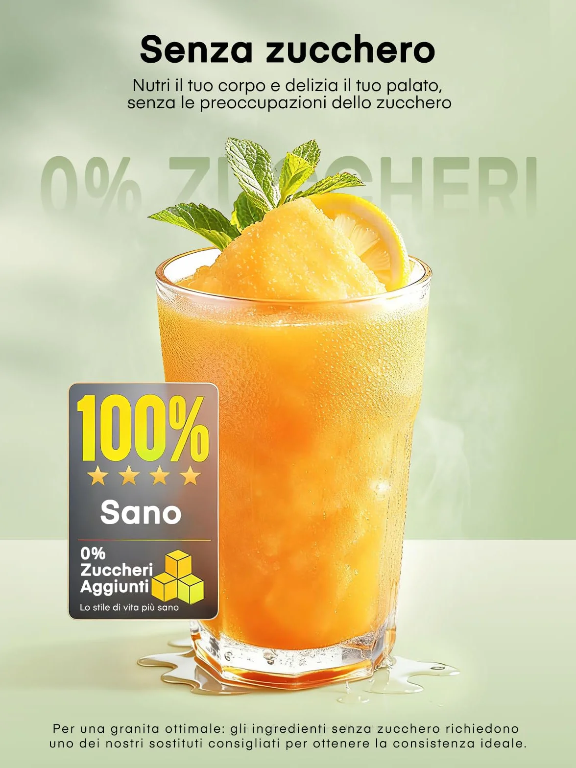 FOHERE Macchina per Granita 2,6L 5 Programmi Autopulizia