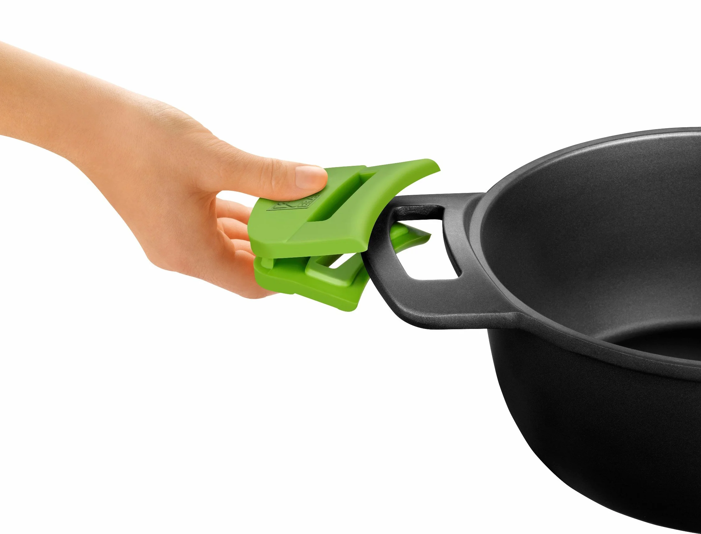 BRA Prior | Casseruola bassa con coperchio in vetro e manici di silicone, Adatta a tutti i tipi di piani cottura, induzione inclusa e forno, 32 cm