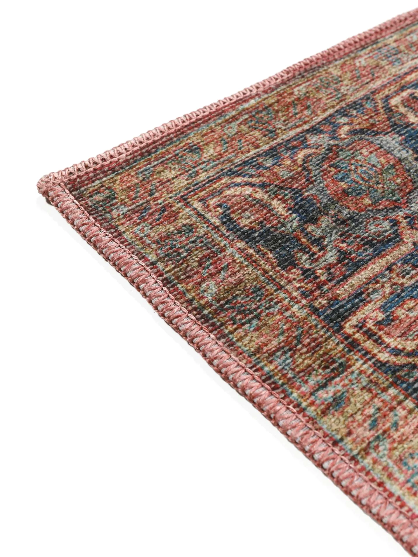 RugVista Khalifa Oriental, Tappeto, Orientali, 160 x 230 cm, Rettangolare, Pelo corto, Soggiorno, Camera da letto, Cucina, Lavabile in lavatrice, Rosso