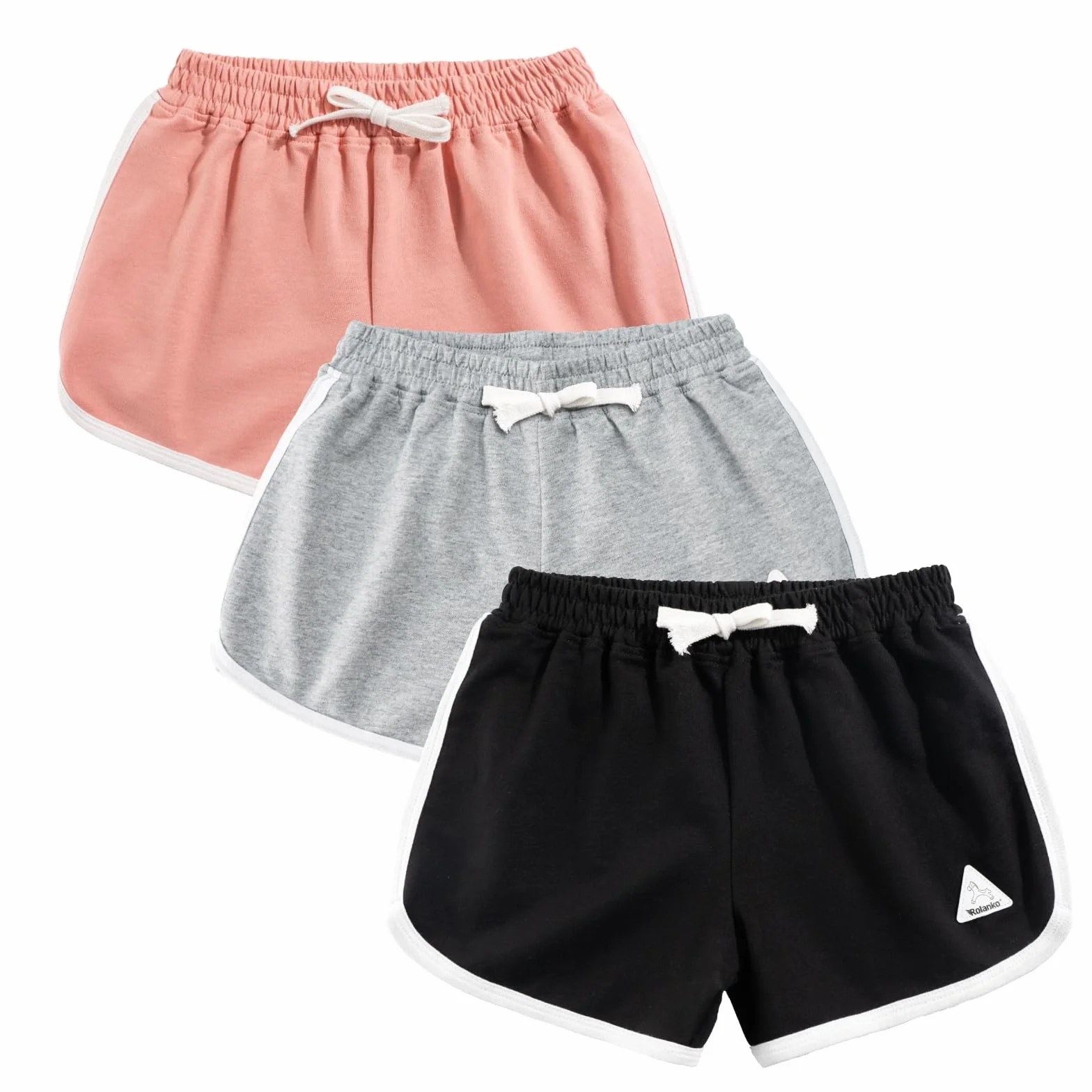 Pantaloncini da Ginnastica per Ragazze, Sportivi Estivi con Coulisse per Bambini