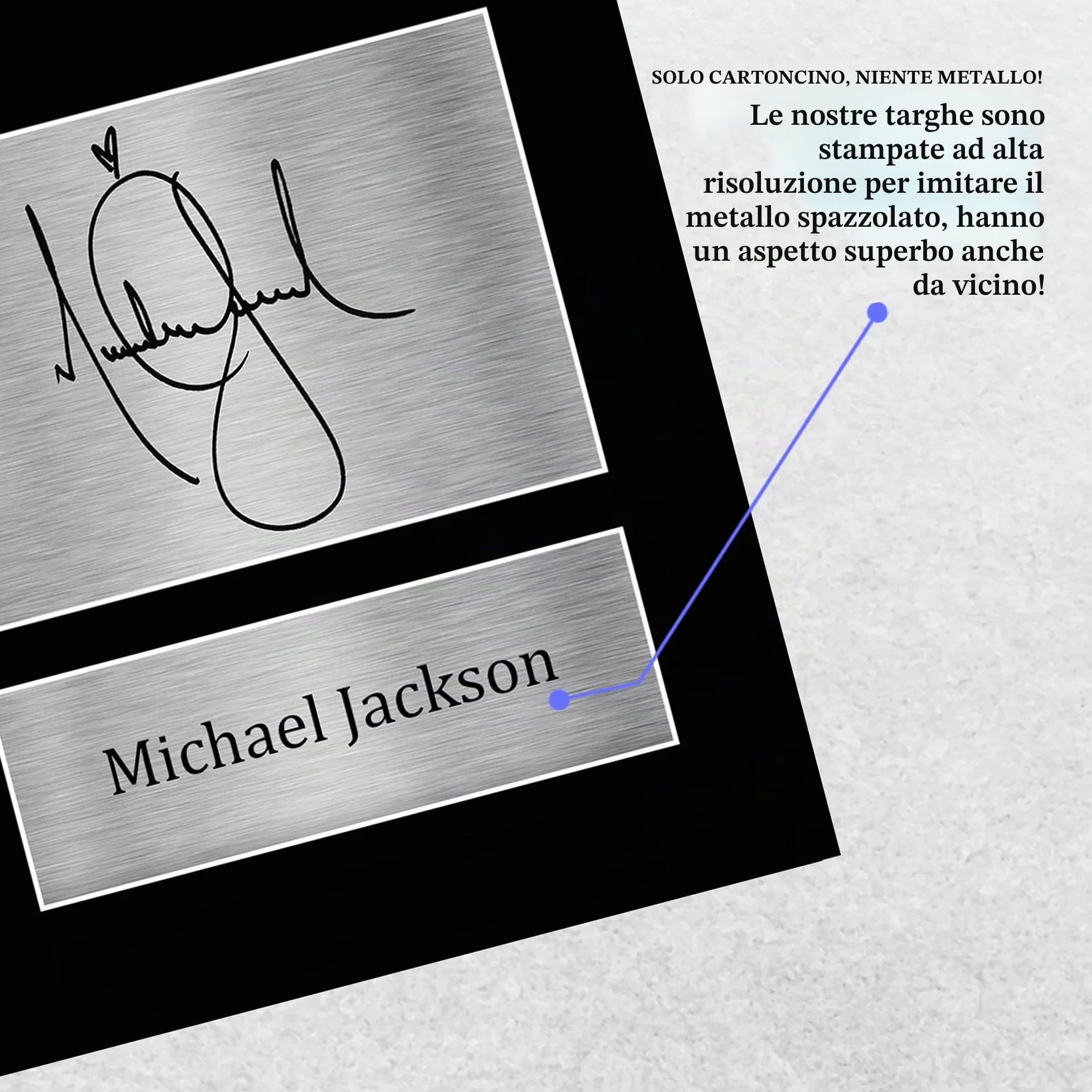 Michael Jackson A4 Senza Cornice Firmato Print Immagine Autografo Per Appassionati Di Musica