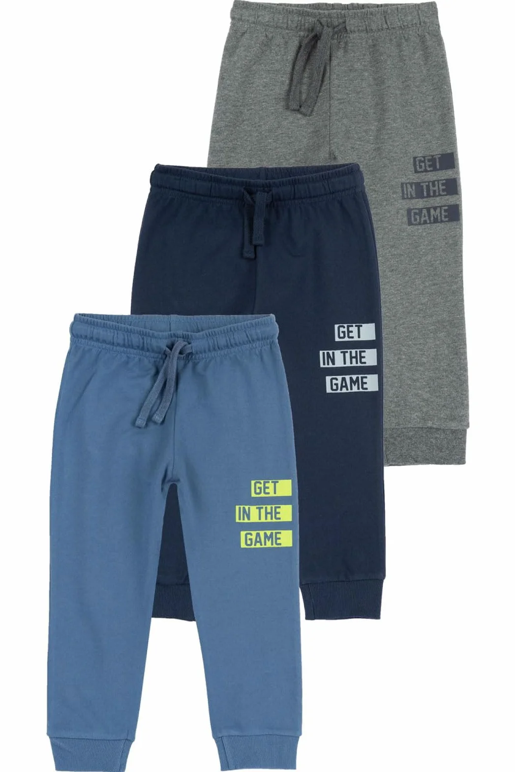 Chicco, Pantaloni Bambino, Set di 3 Pantaloni Lunghi in Felpa 100% Cotone, Abbigliamento Bambino, Designed in Italy