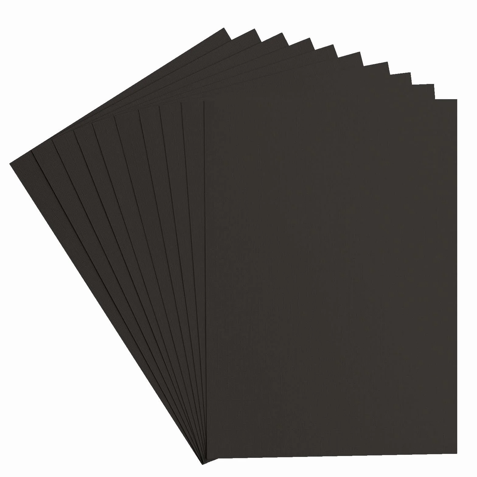 Cartoncino Florence Testurizzata Nero A4 216 gsm 10 Fogli Carta Colorata per Scrapbooking